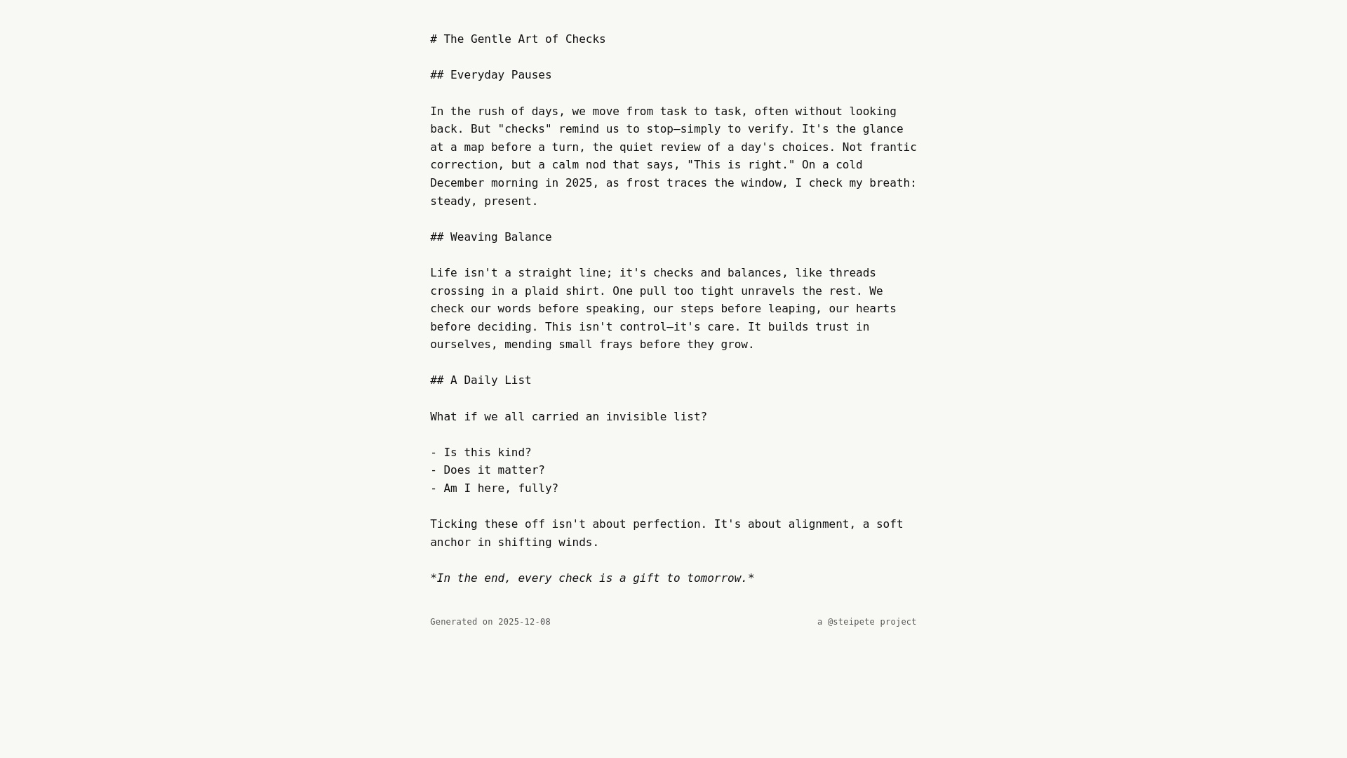 website screenshot of https://checks.md/