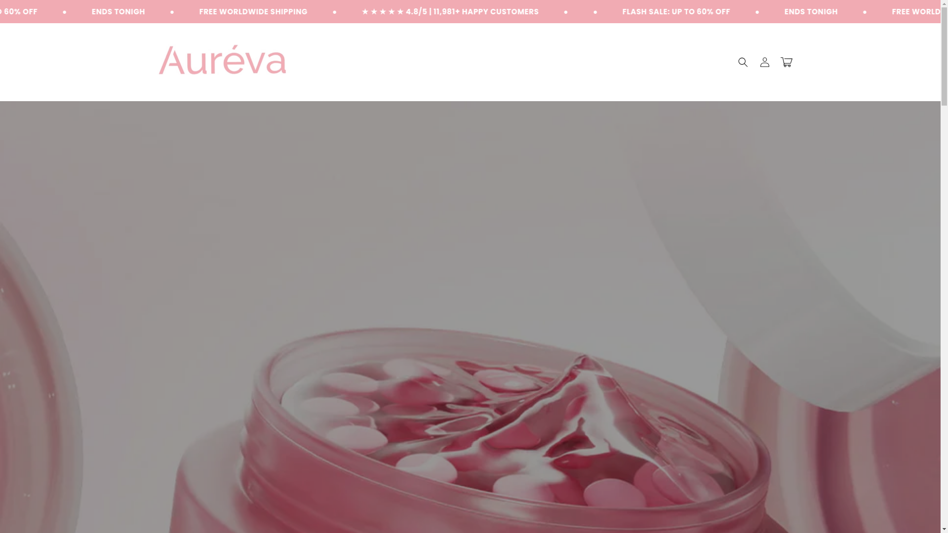 website screenshot of https://theaureva.shop/
