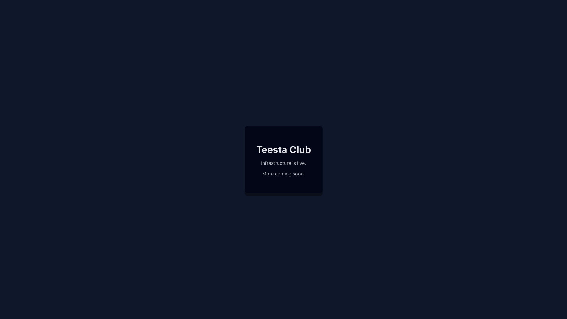 website screenshot of https://teesta.club/