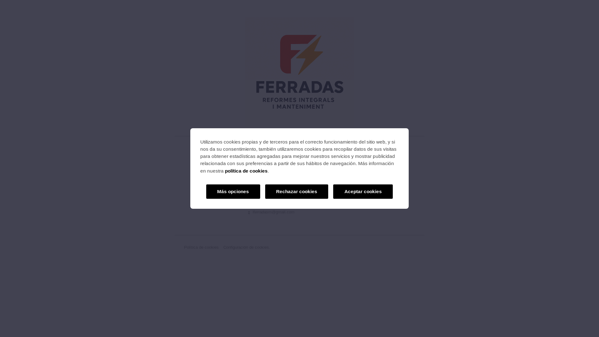 website screenshot of https://reformasferradas.com/