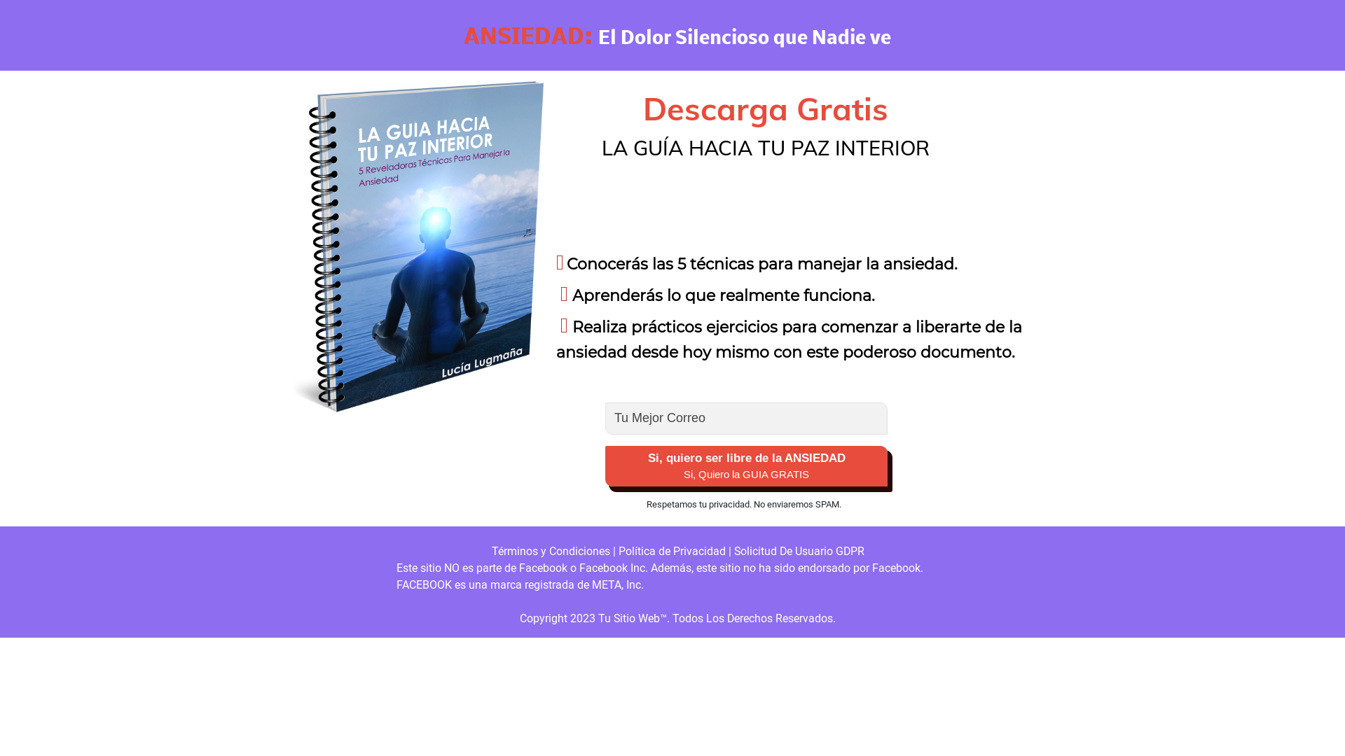 website screenshot of https://vivosinansiedad.com.ar/