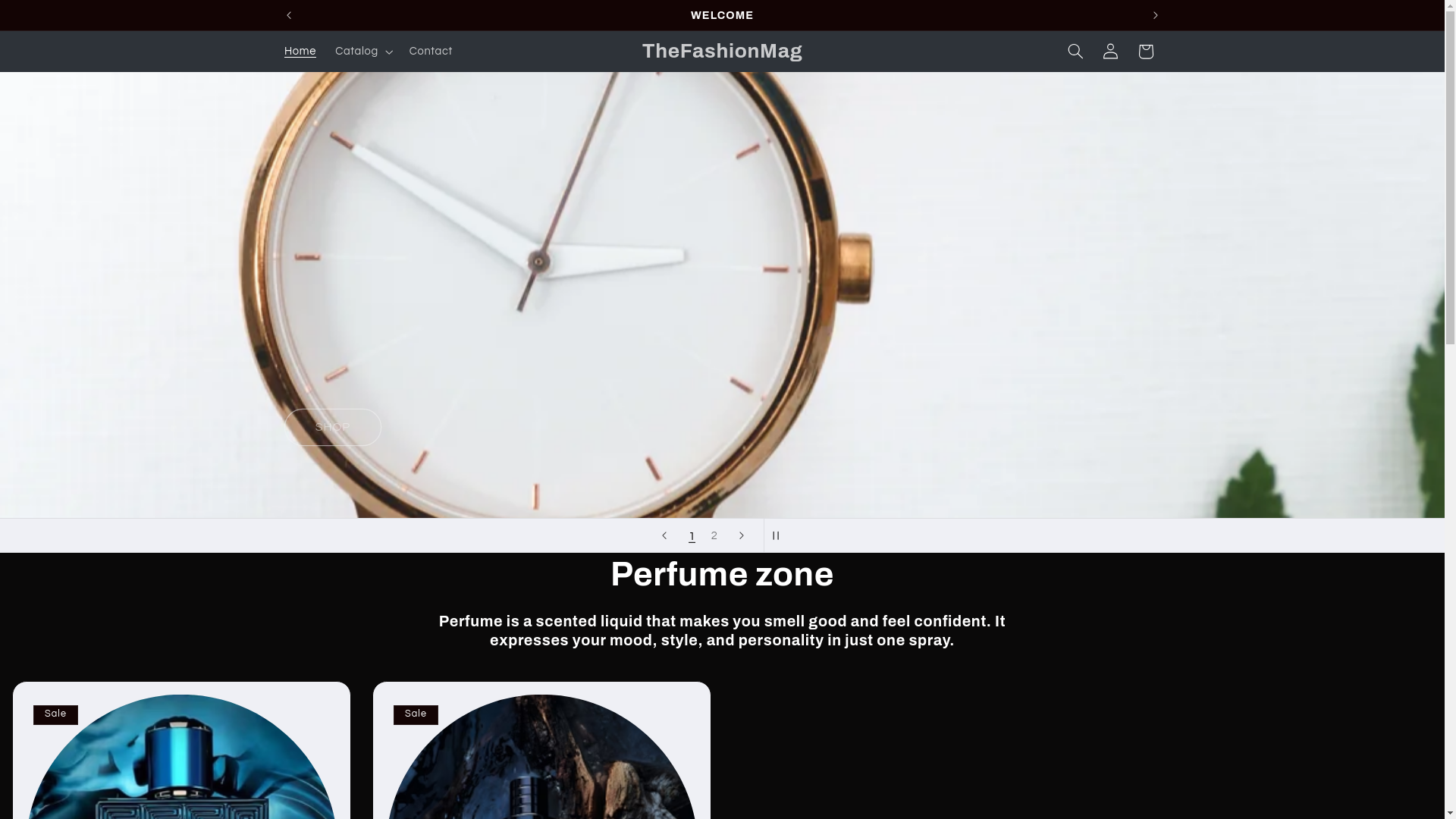 website screenshot of https://thefashionsmag.shop/