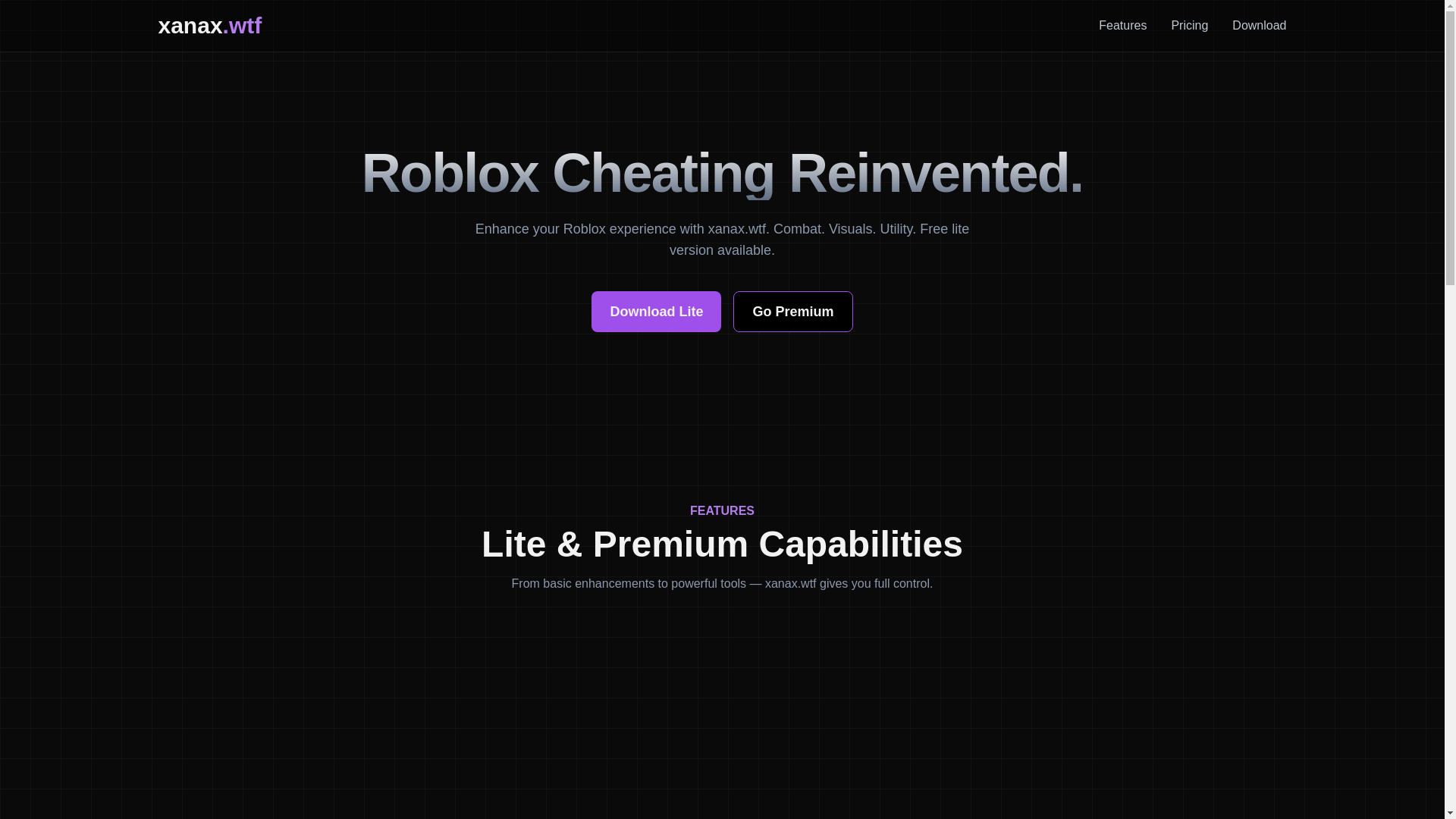 website screenshot of https://xanaxwtf.pages.dev/