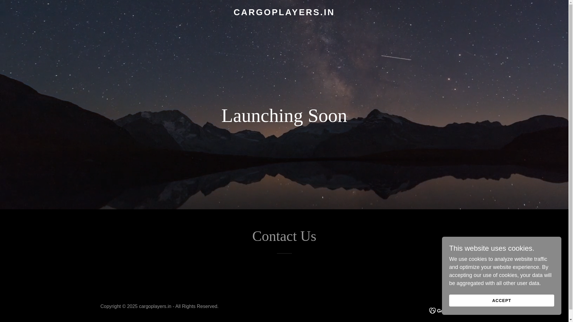 website screenshot of https://cargoplayers.in/