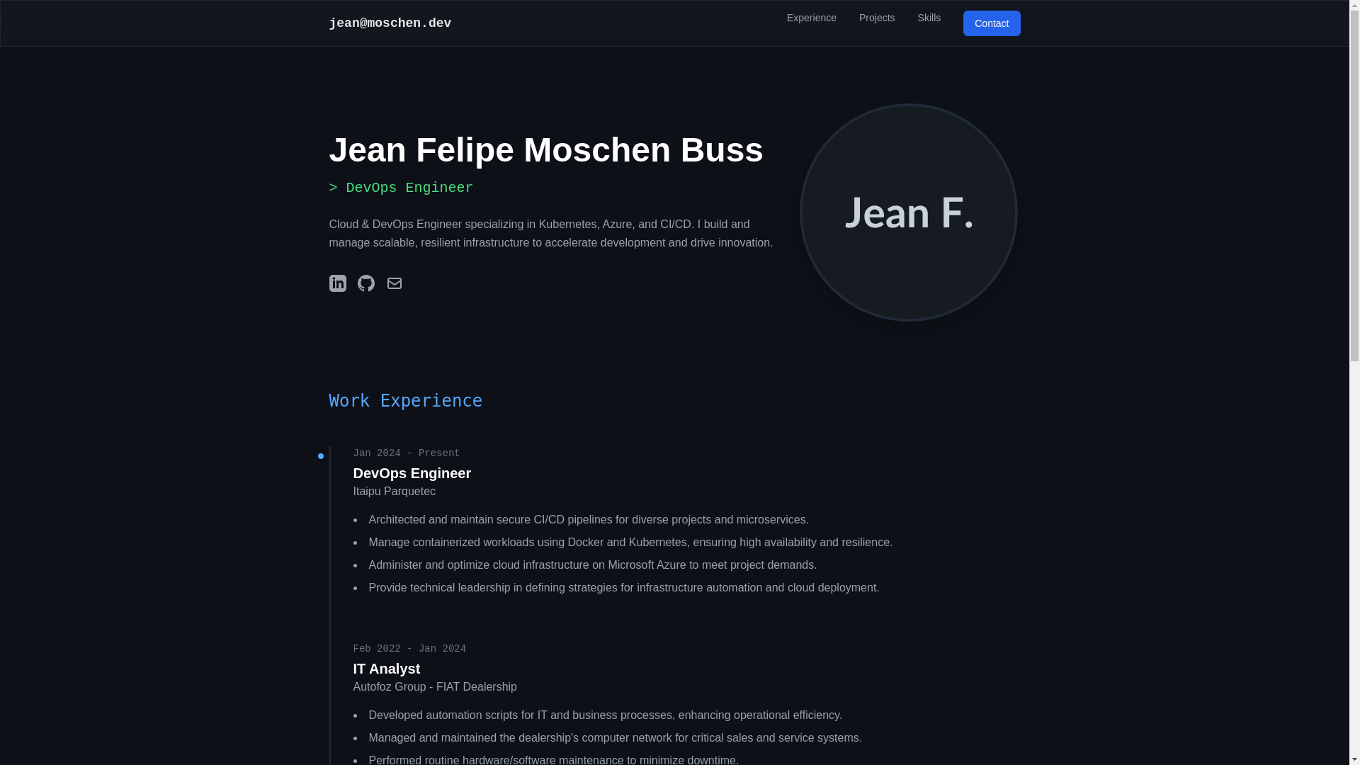 website screenshot of https://moschen-dev.pages.dev/