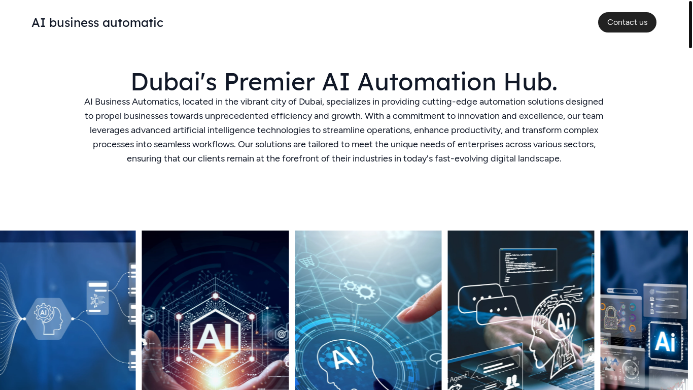 website screenshot of https://aicompanyautomatic.com/