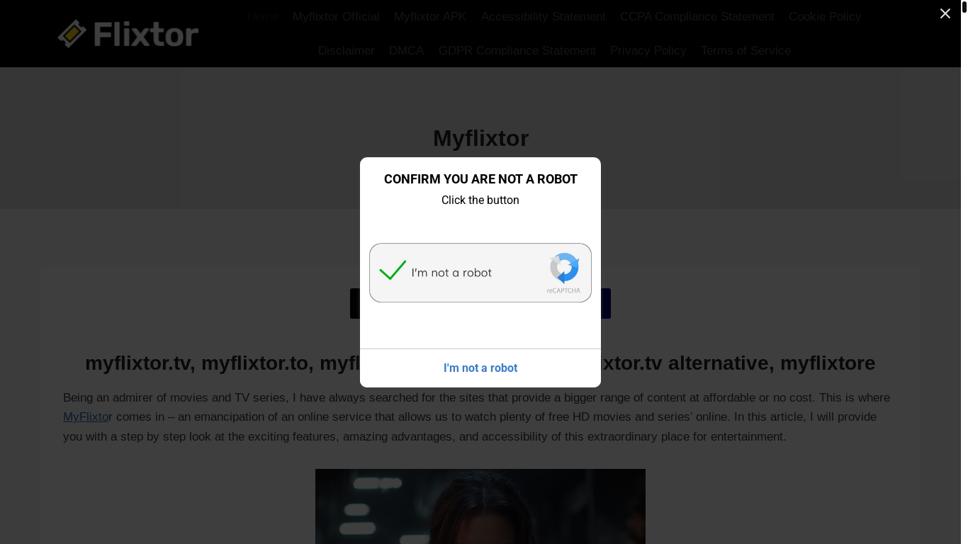 website screenshot of https://myflixtor-tv.lol/