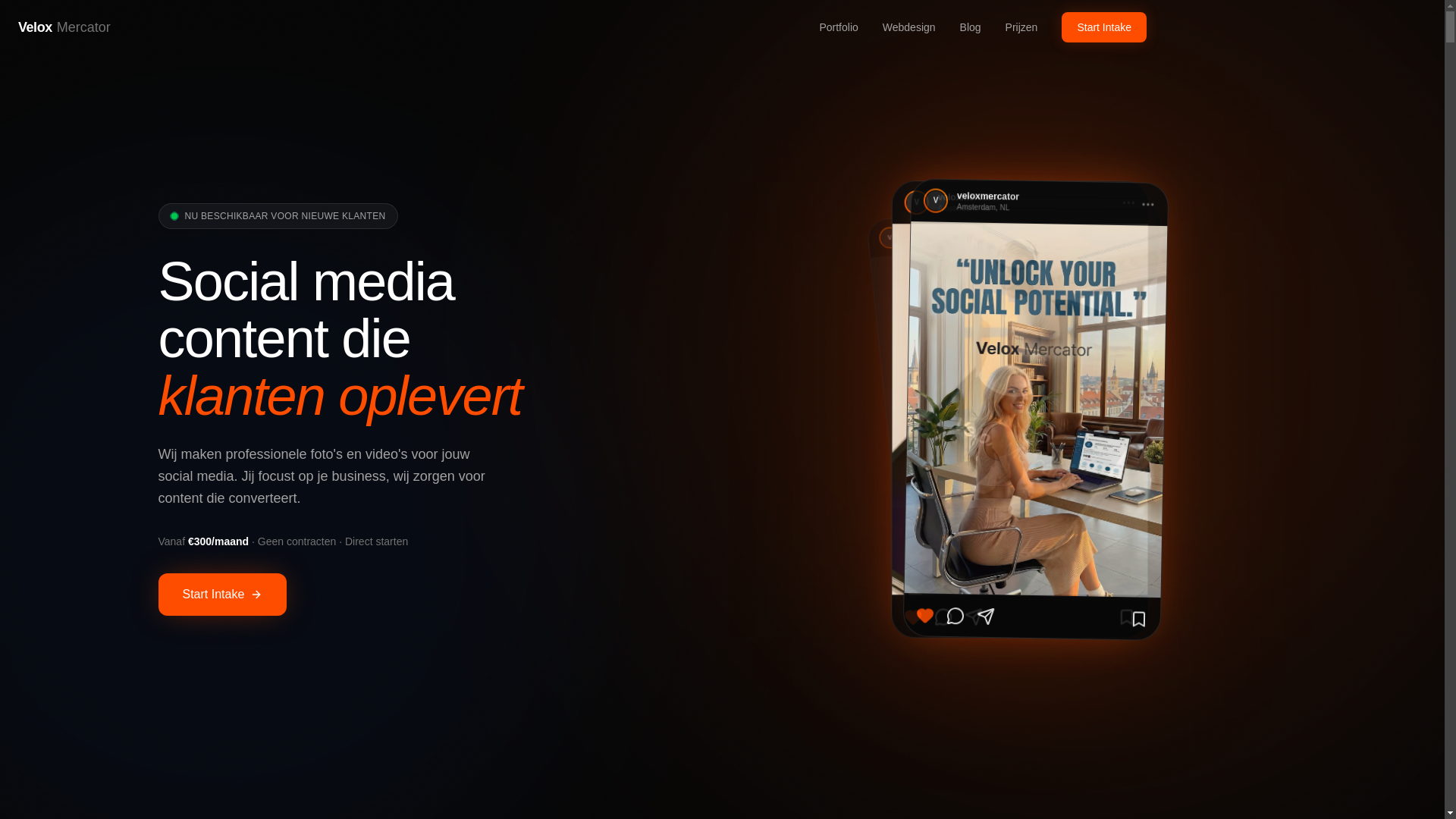 website screenshot of https://veloxmercator.com/