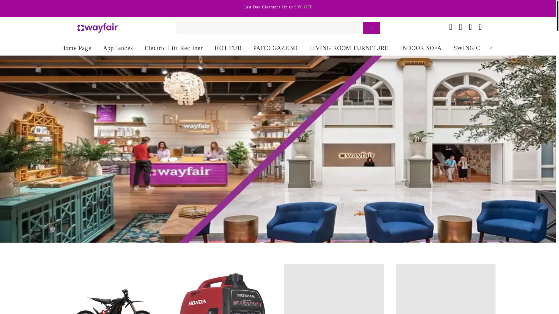 website screenshot of https://wayfairsteals.top/