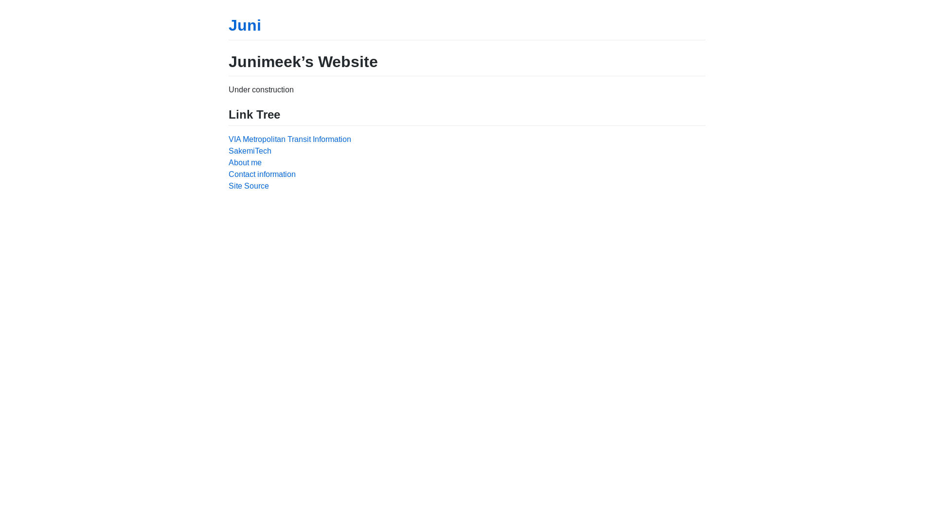 website screenshot of https://junimeek.net/