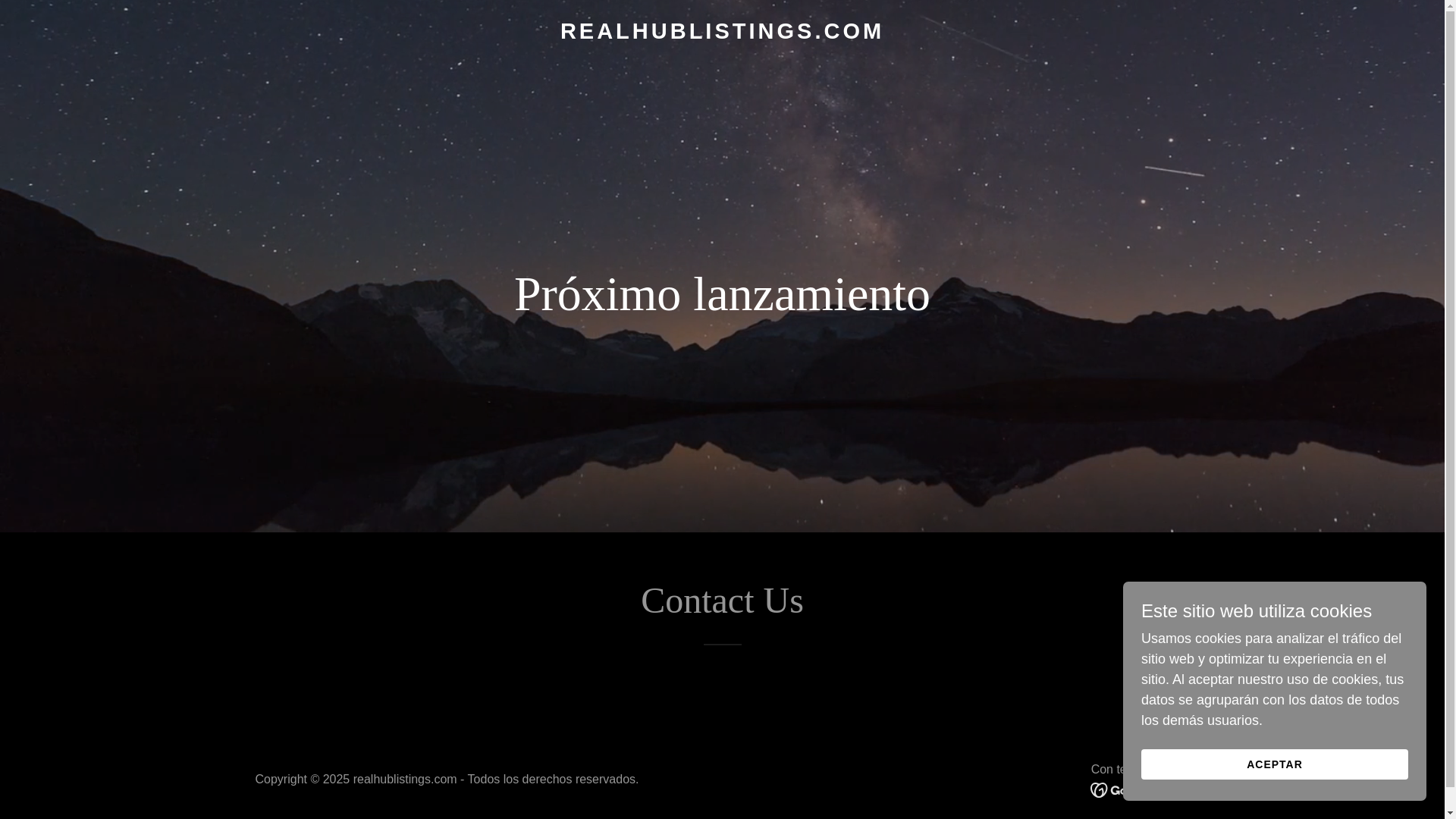 website screenshot of https://realhublistings.com/