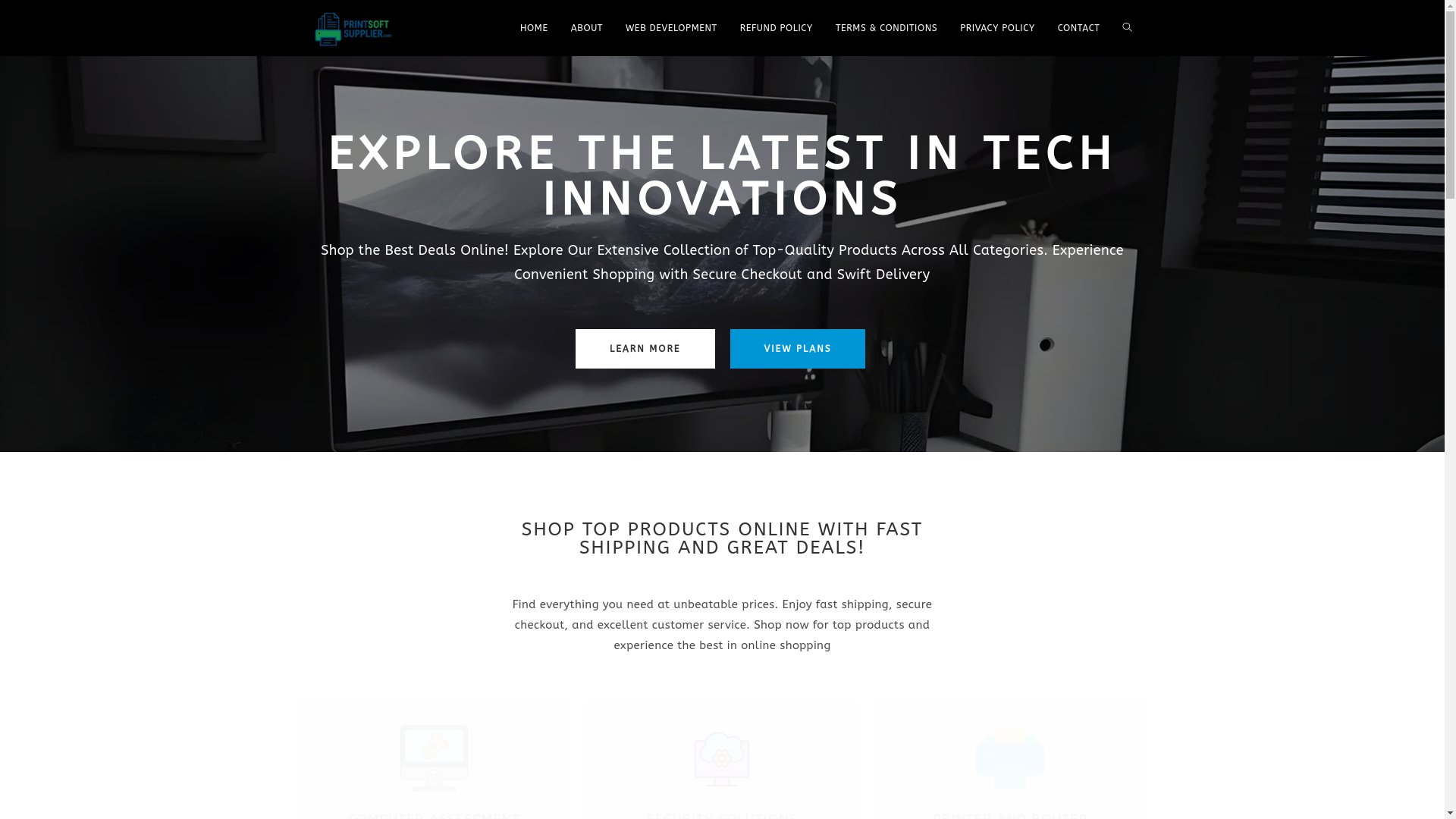 website screenshot of https://printsoftsupplier.com/