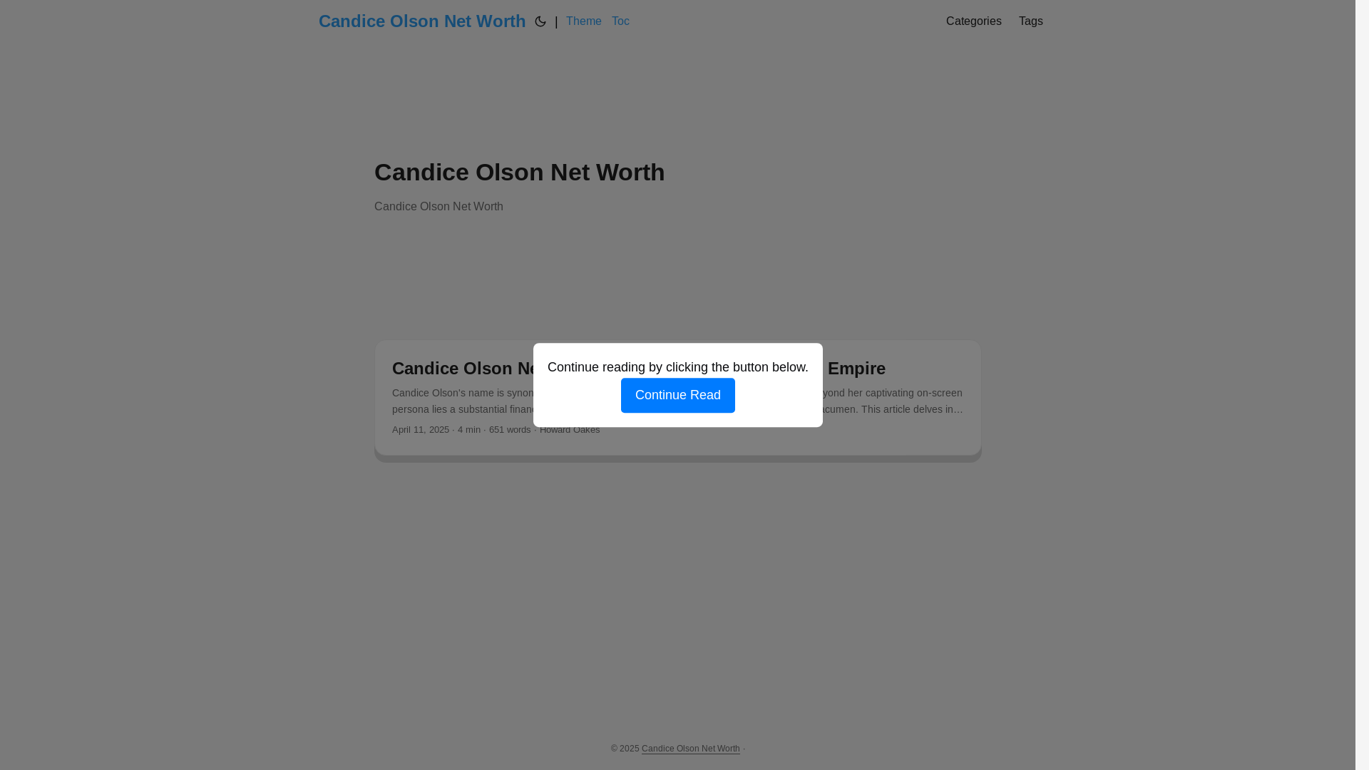 website screenshot of https://candice-olson-net-worth.pages.dev/
