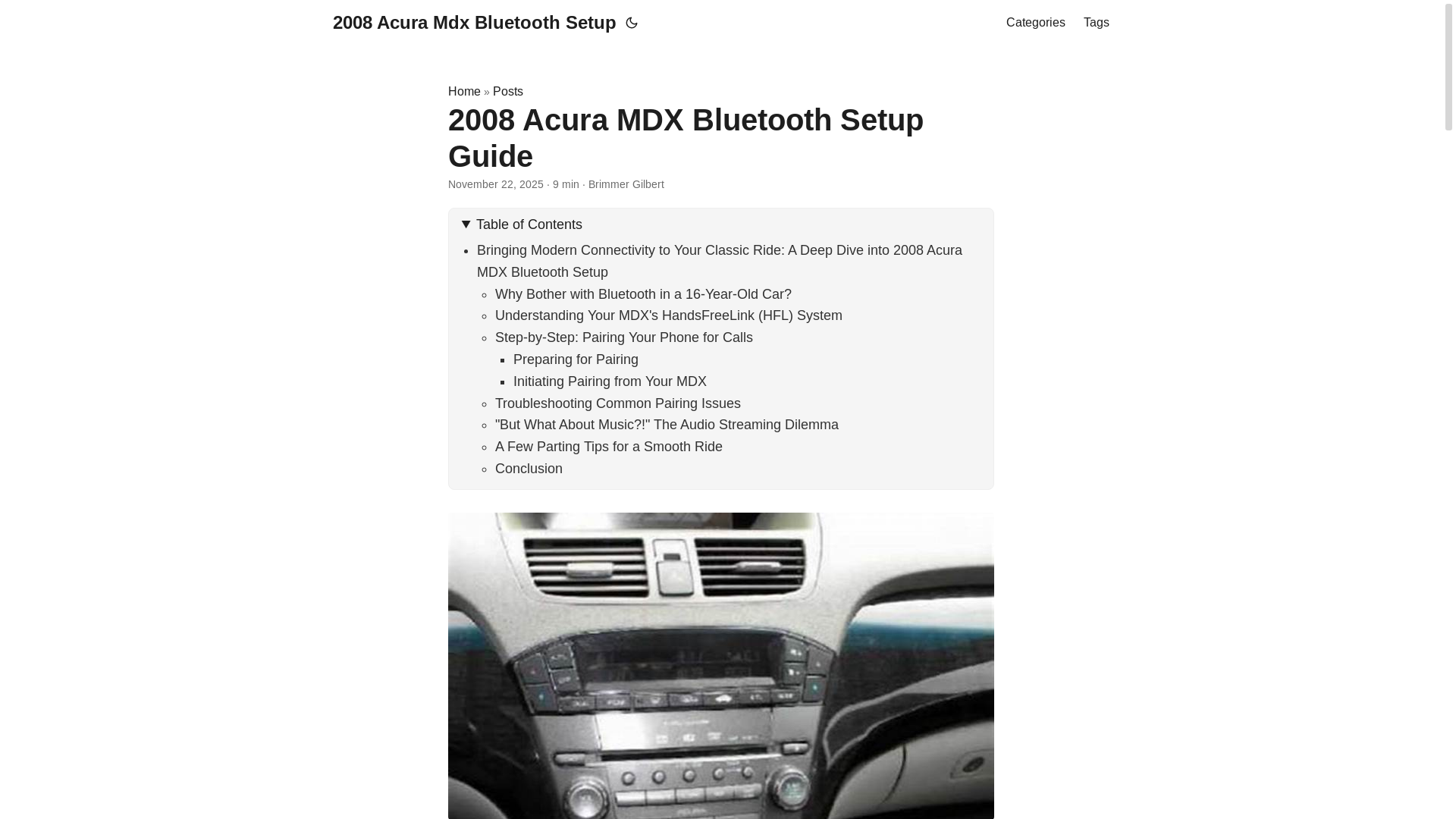 website screenshot of https://2008acuramdxbluetoothsetup.pages.dev/