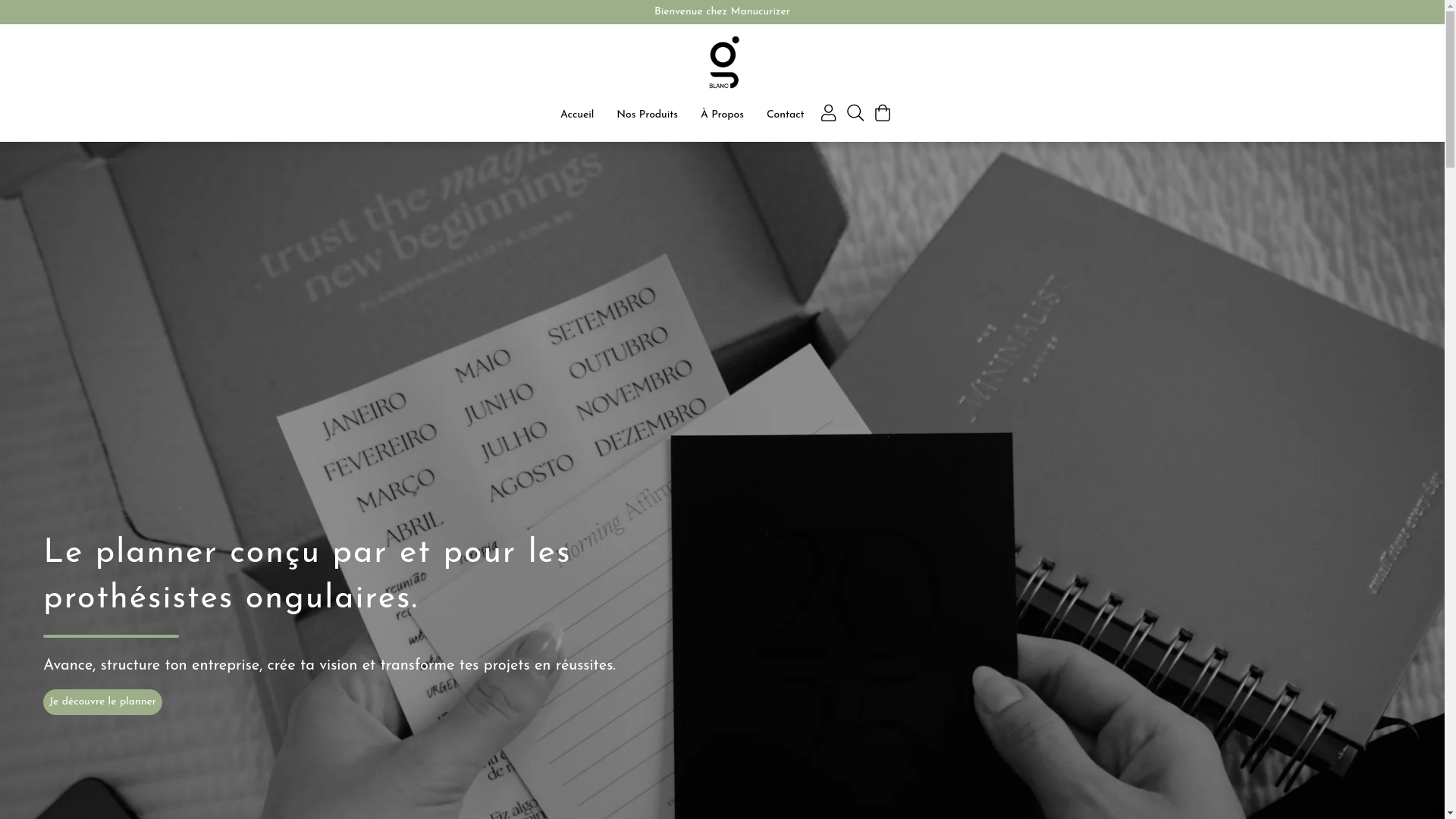 website screenshot of https://manucurizer.fr/