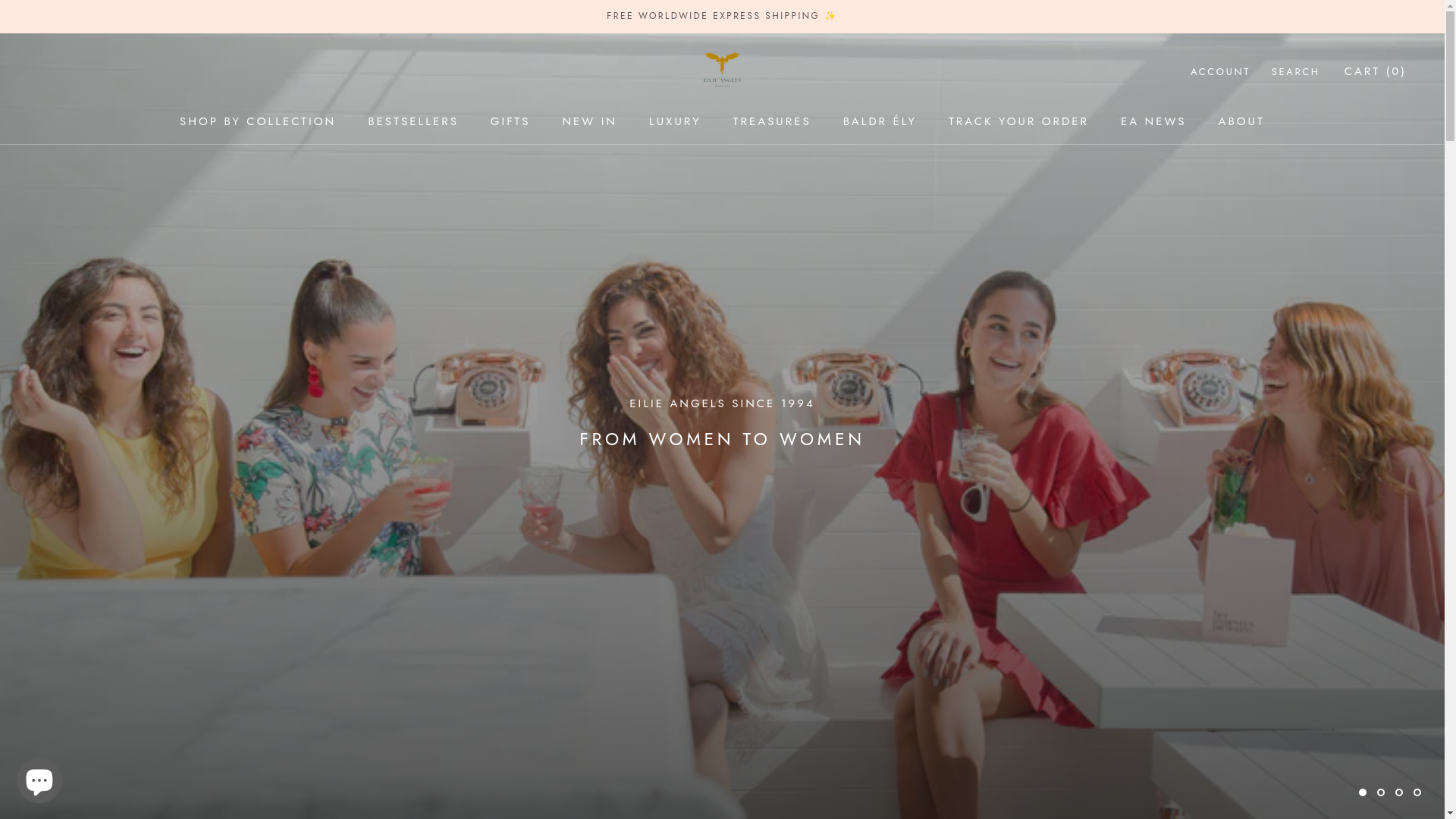 website screenshot of https://eilieangels.com/