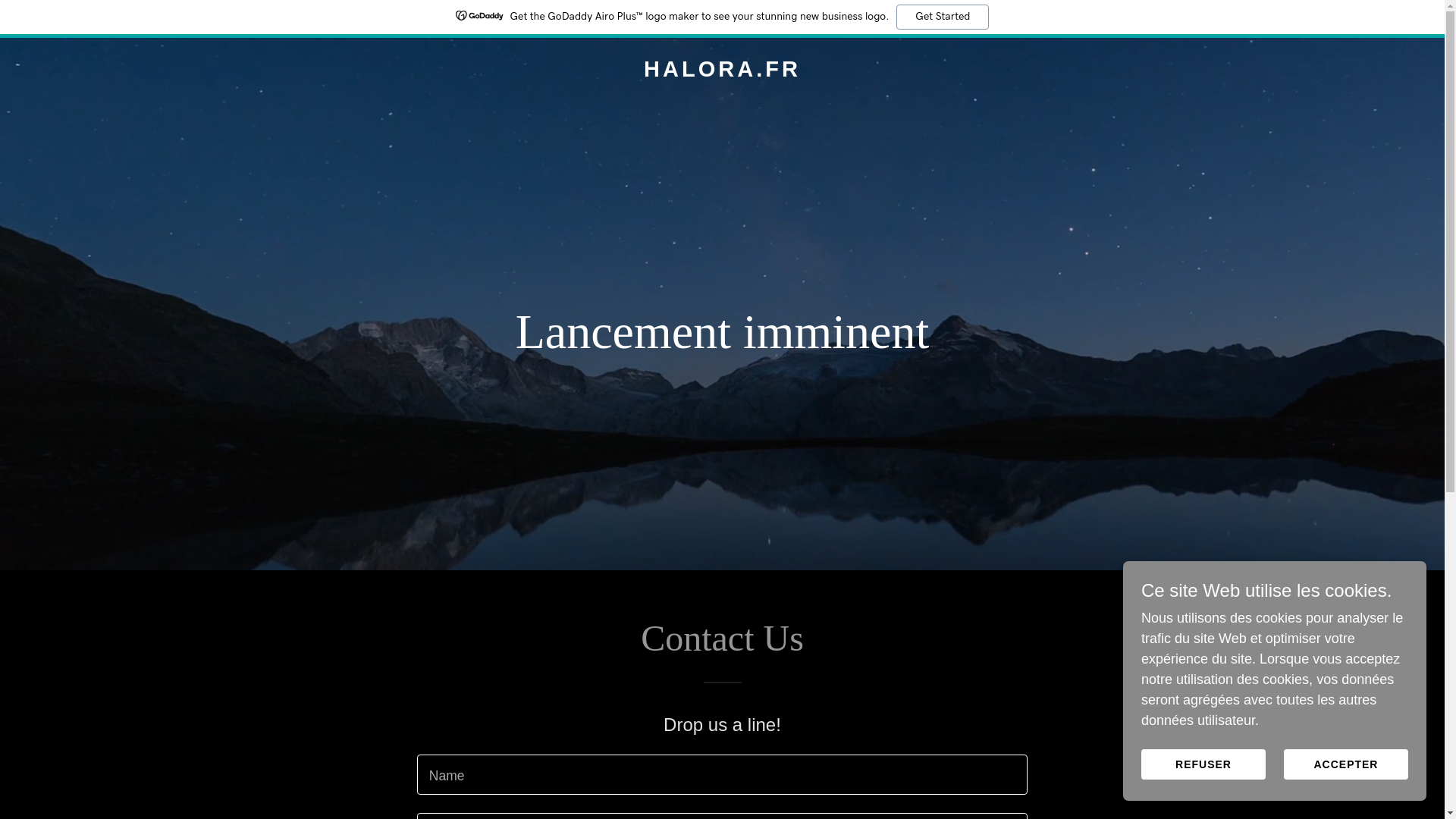 website screenshot of https://halora.fr/