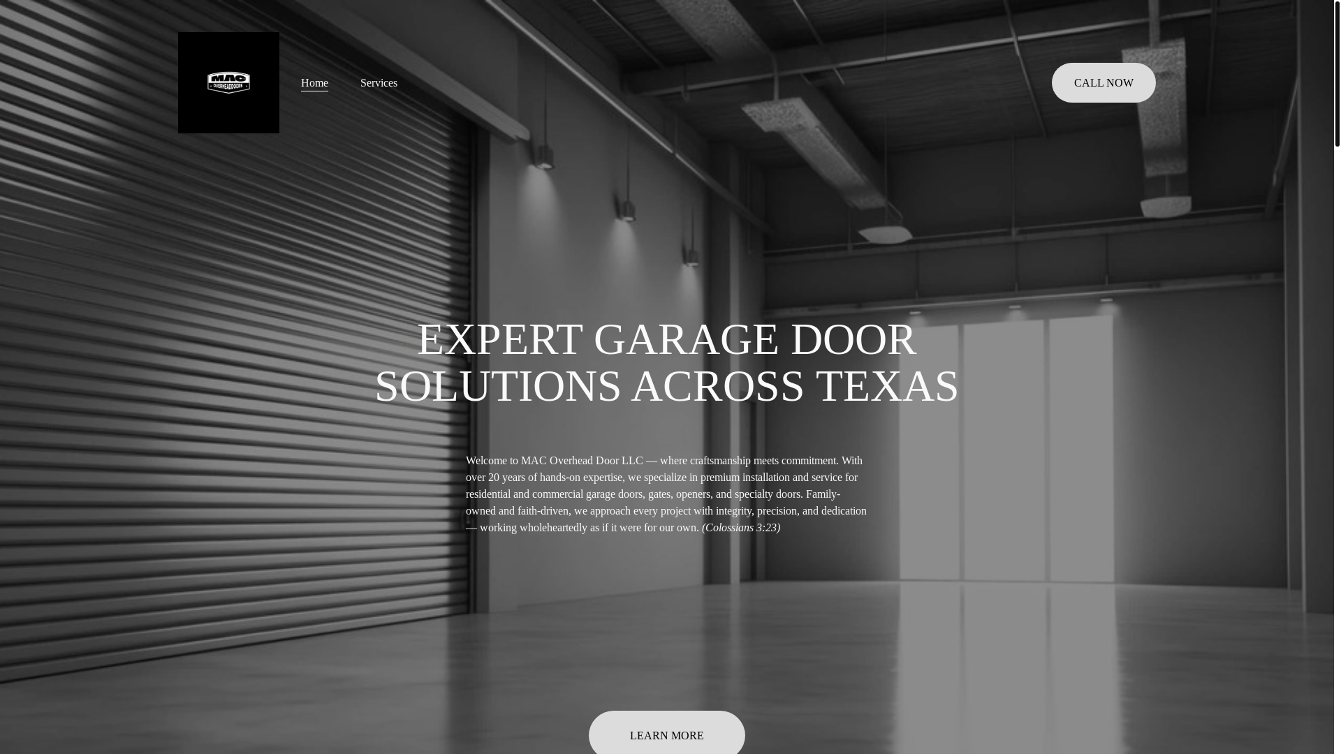 website screenshot of https://macoverheaddoorsllc.com/