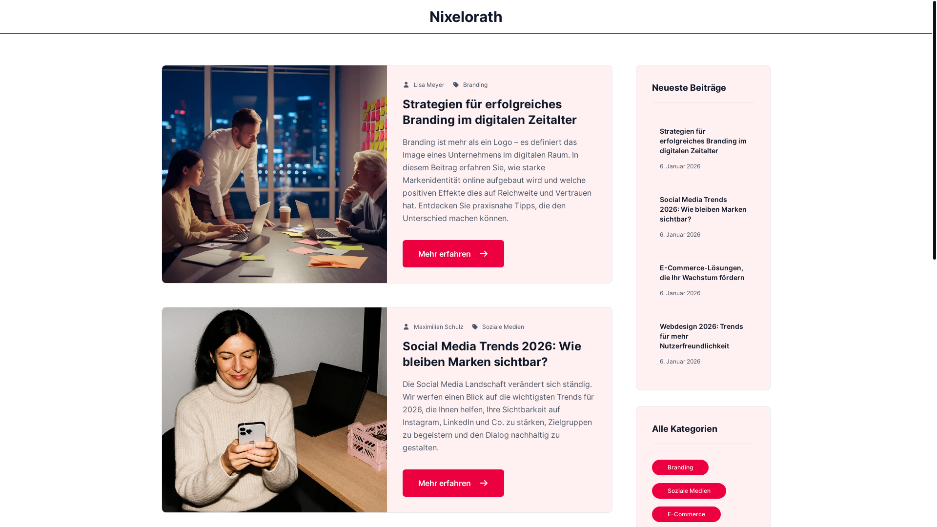 website screenshot of https://nixelorath.world/