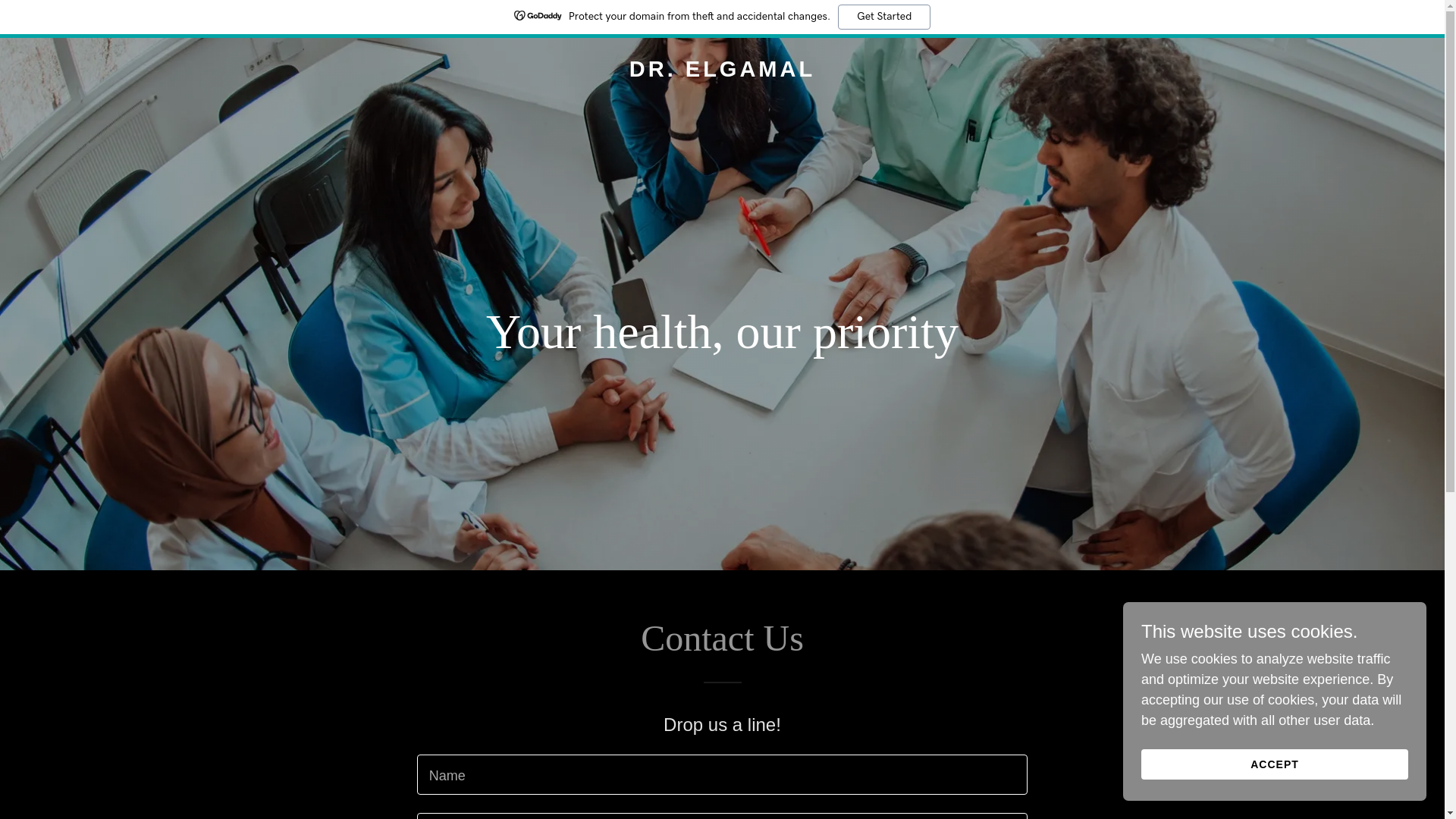 website screenshot of https://drelgamal.info/