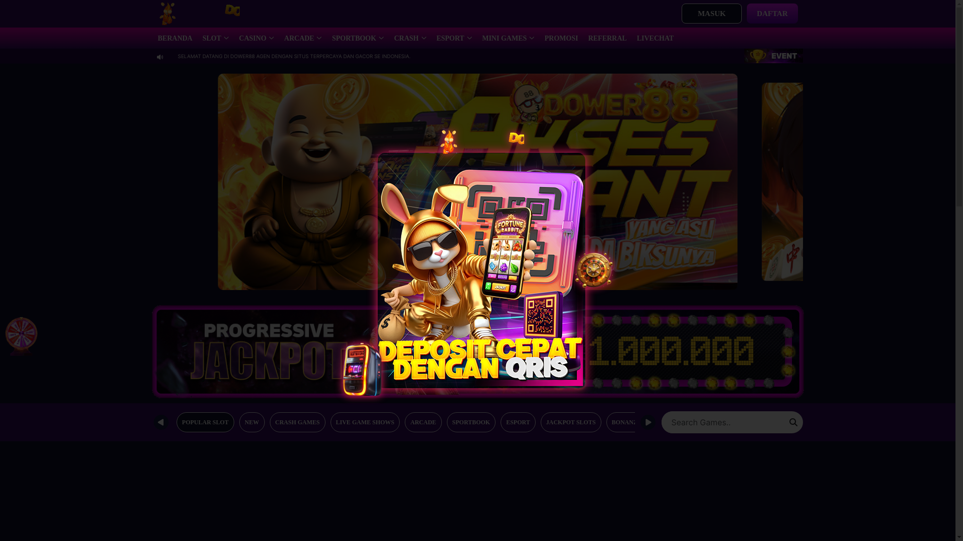 website screenshot of https://klikdowercuan.life/