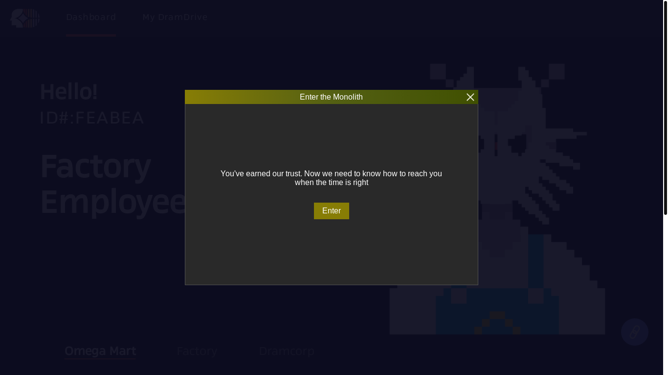 website screenshot of https://access.omegamart.com/FEABEA