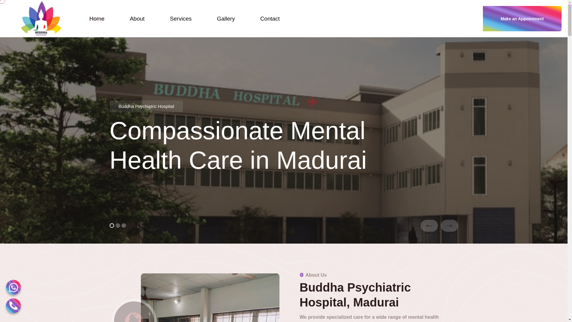 website screenshot of https://buddhamentalhospital.com/
