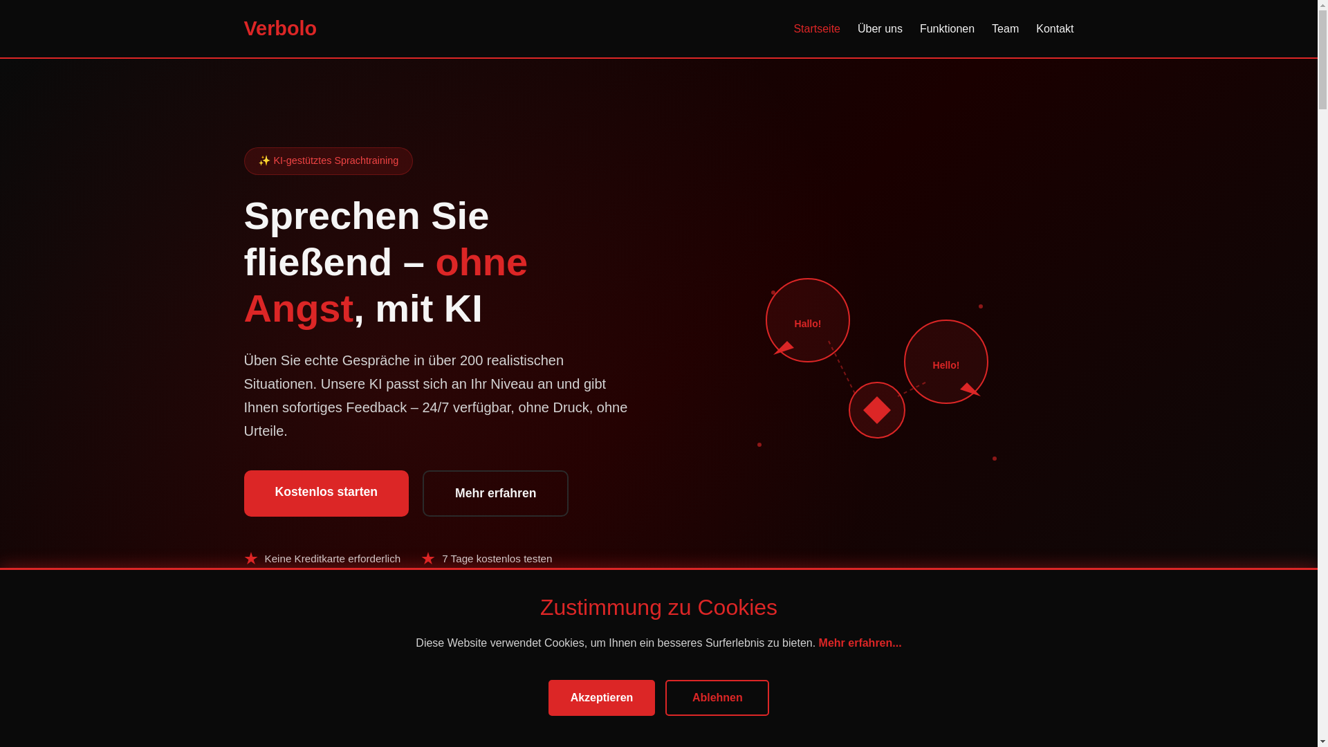 website screenshot of https://verbolo.ink/