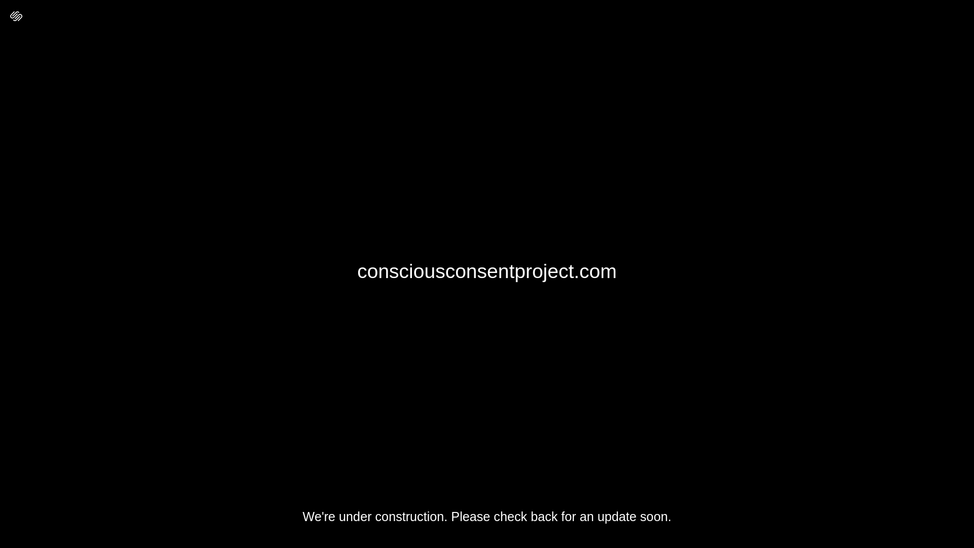 website screenshot of https://consciousconsentproject.com/