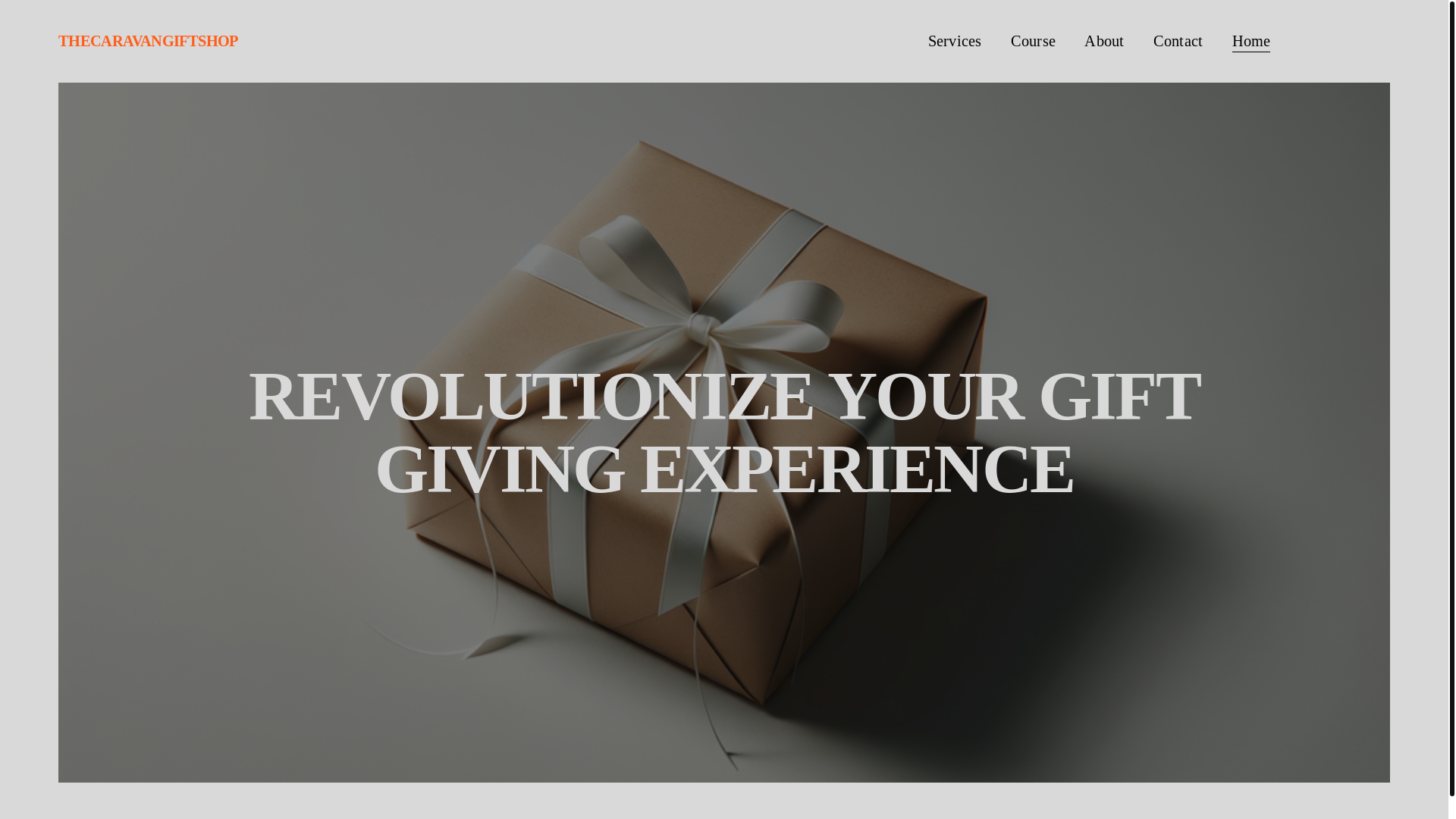 website screenshot of https://thecaravangiftshop.org/