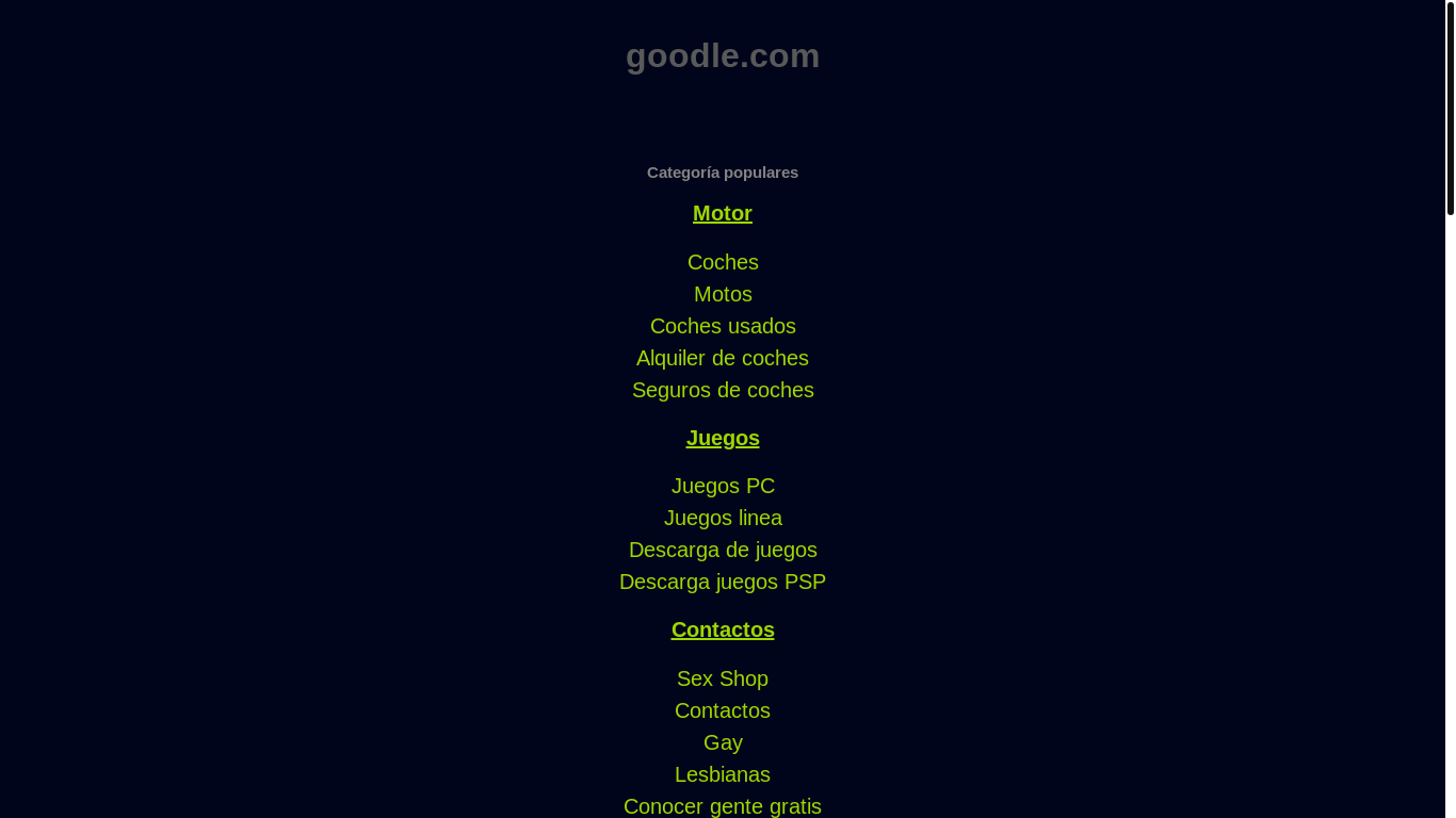 website screenshot of https://goodle.com