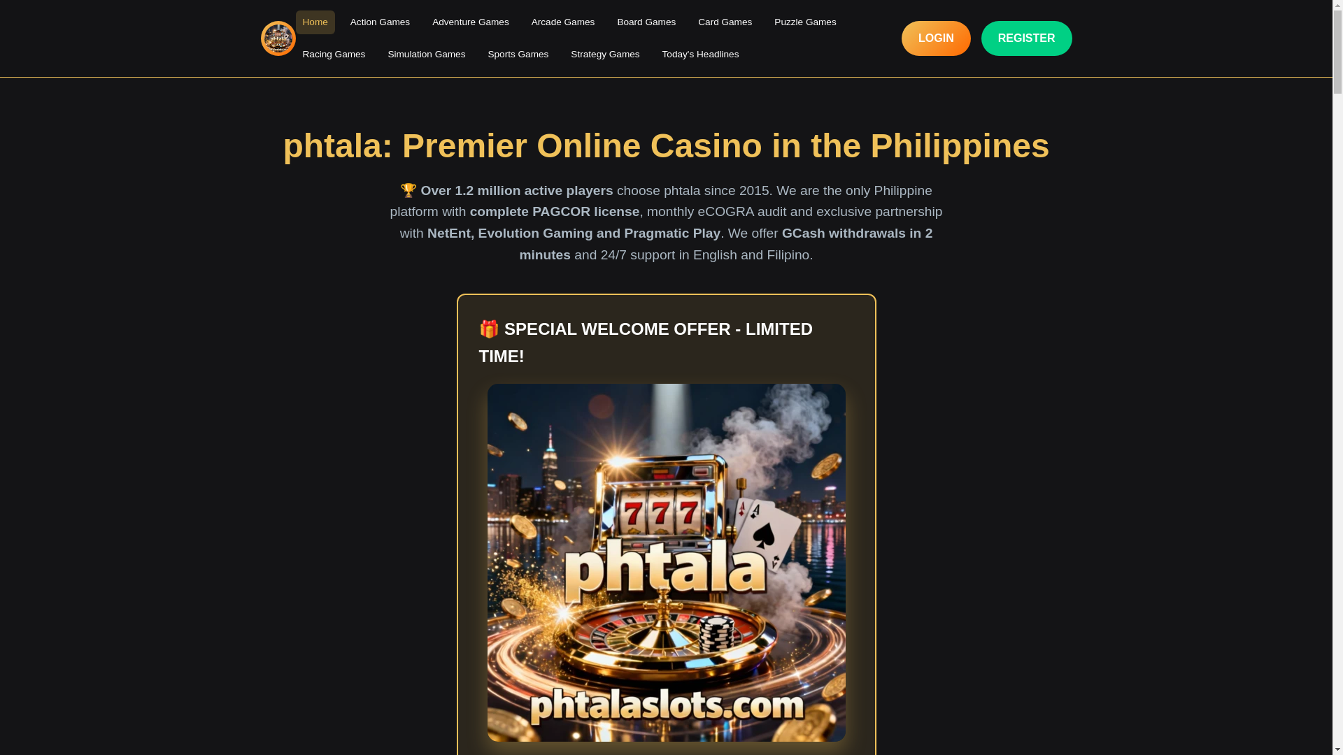 website screenshot of https://phtalaslots.com/