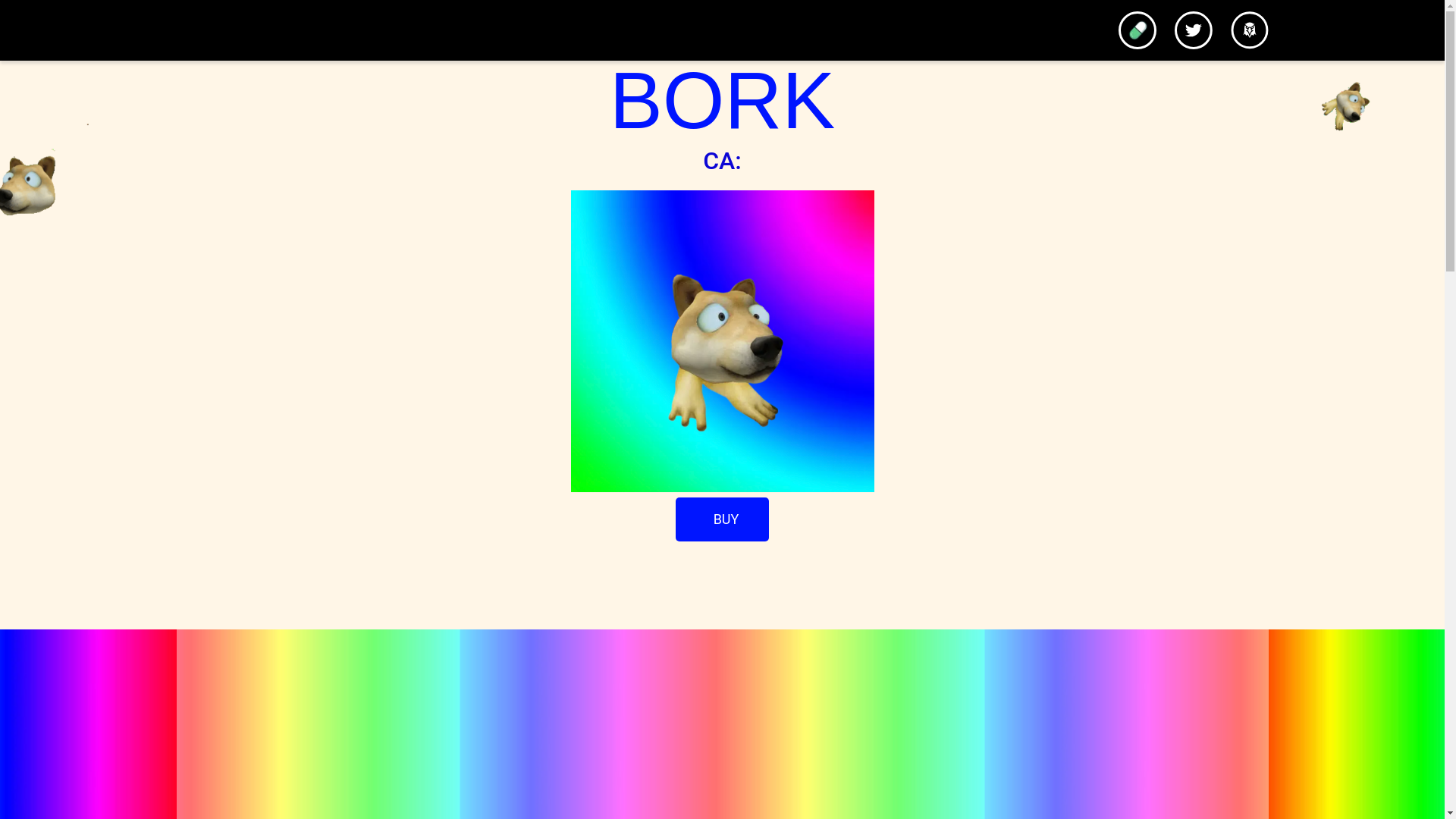 website screenshot of https://borkdog.fun/