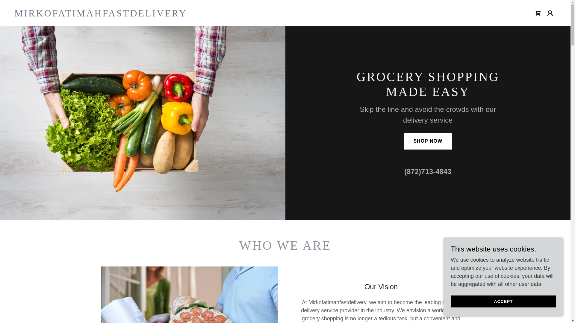 website screenshot of https://mirkoxfatimah-fastdeliveries.com/