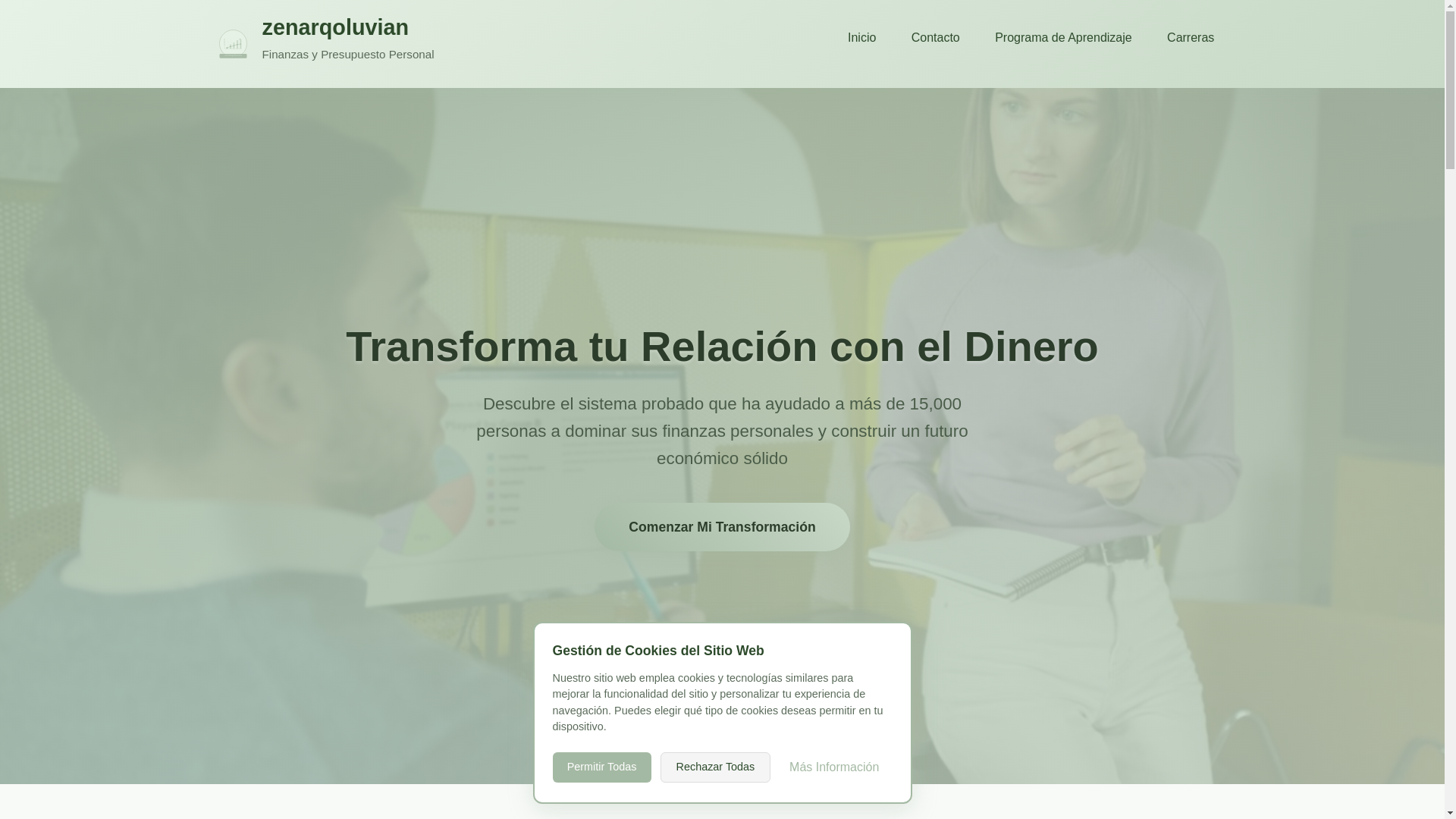 website screenshot of https://zenarqoluvian.com/