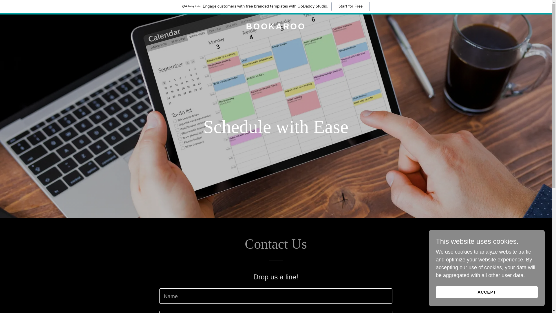 website screenshot of https://bookaroo.pro/