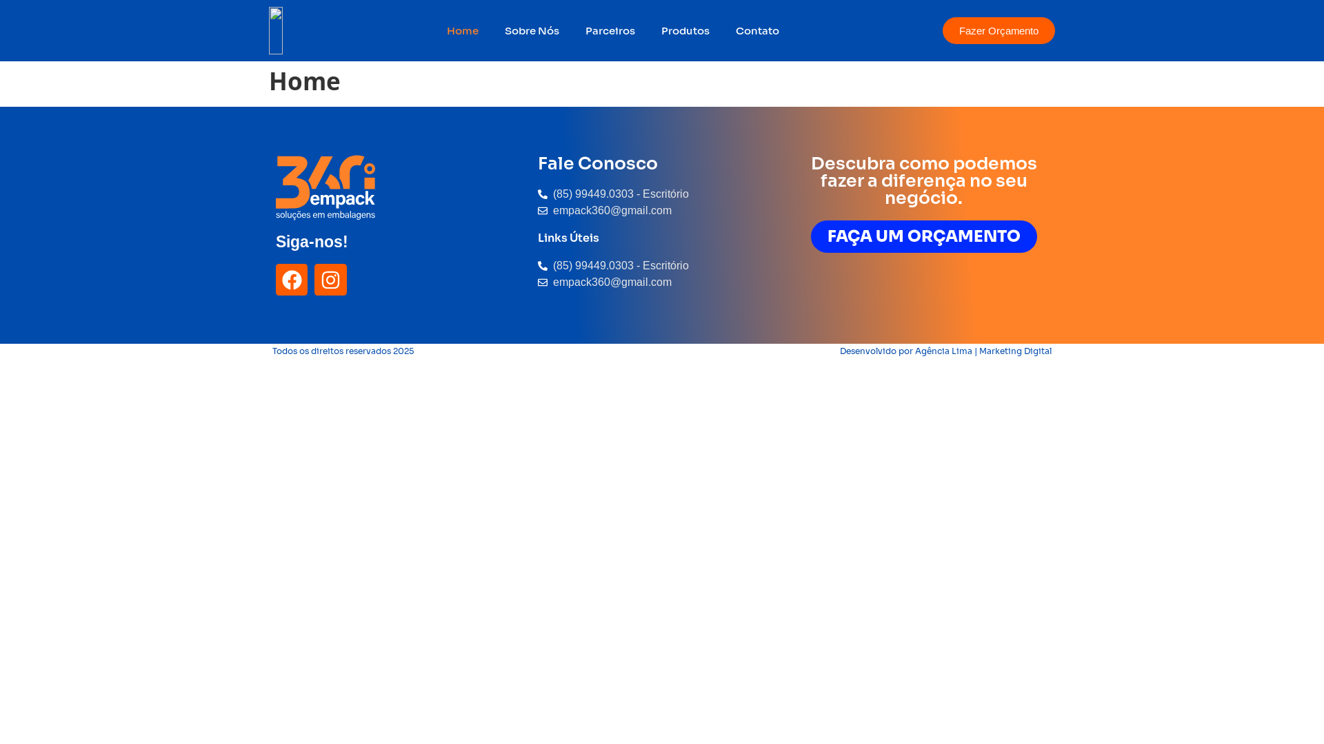 website screenshot of https://empack360.com.br/