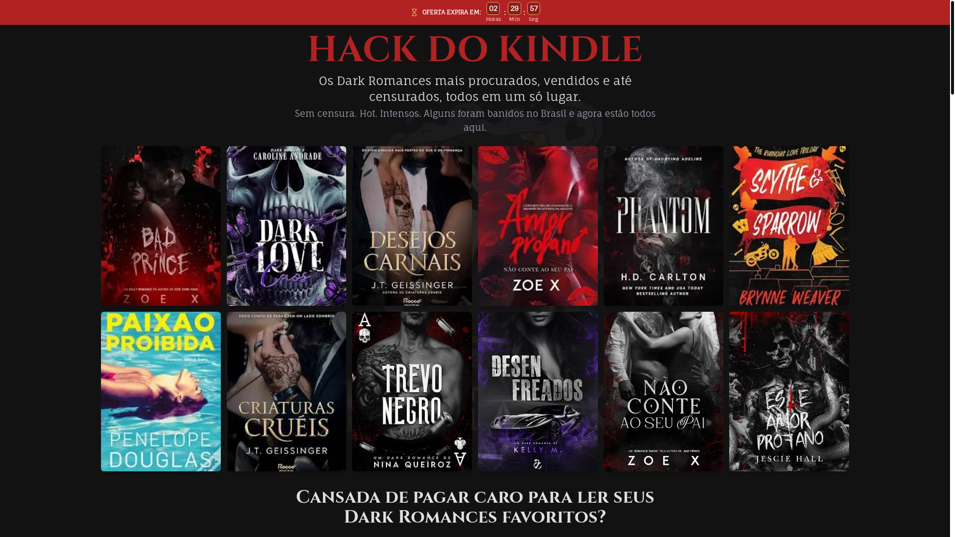 website screenshot of https://darkebook.shop/