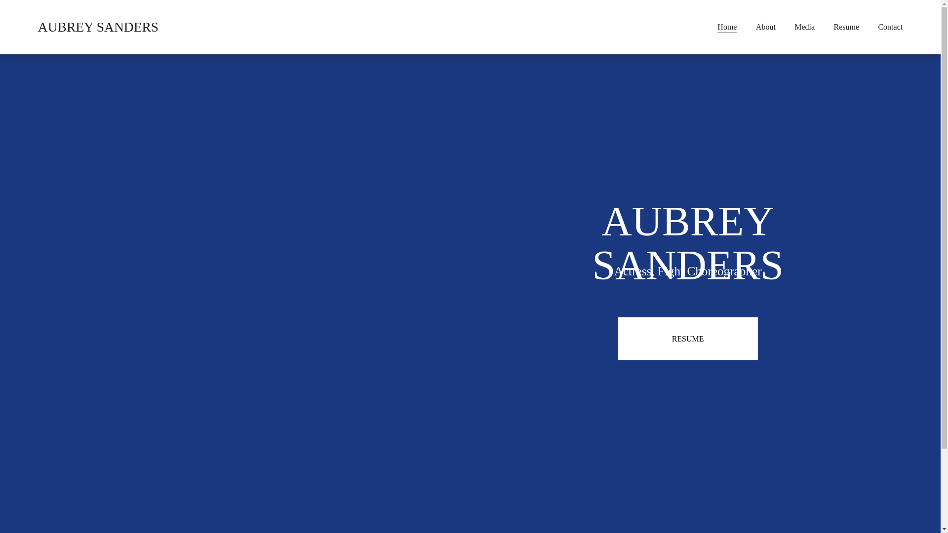 website screenshot of https://aubreymsanders.com/