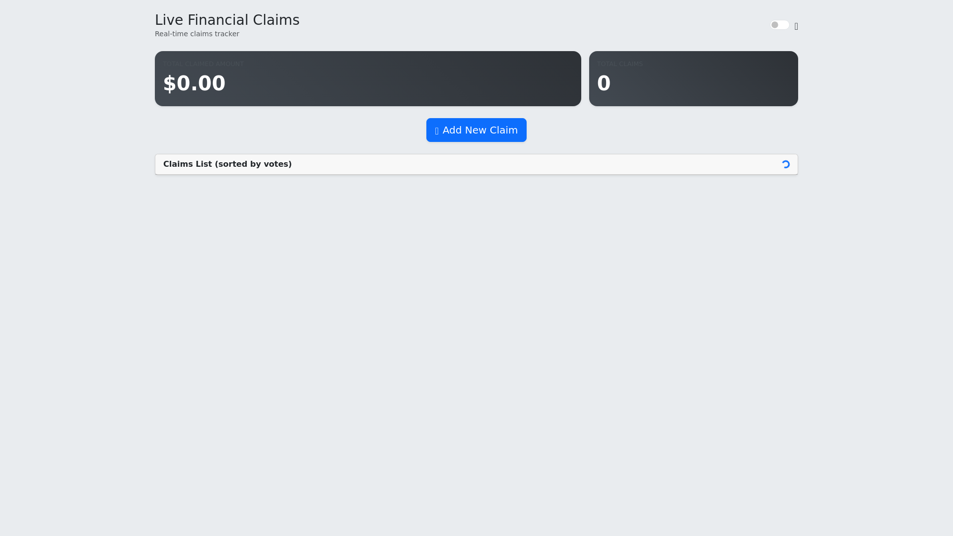 website screenshot of https://mexclaims-app.pages.dev/