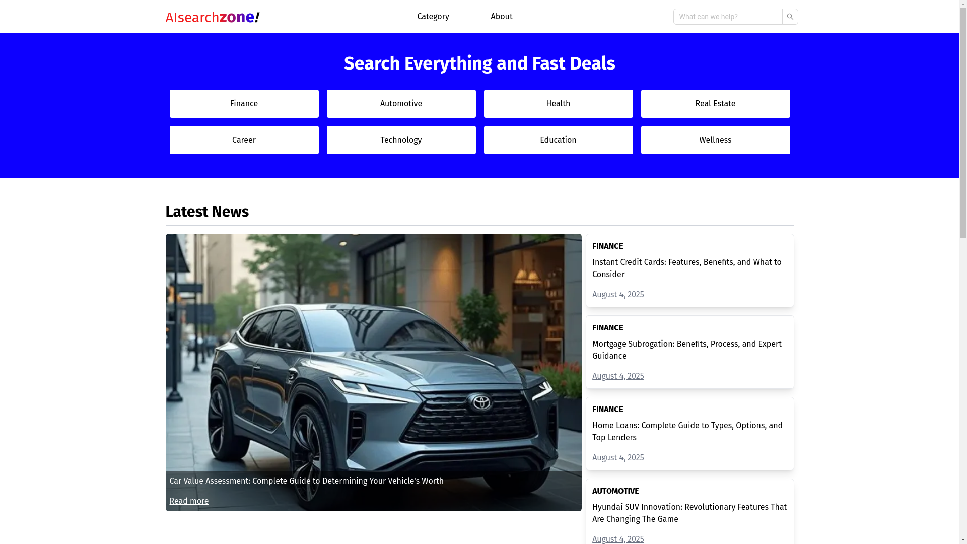 website screenshot of https://aisearchzone.com/