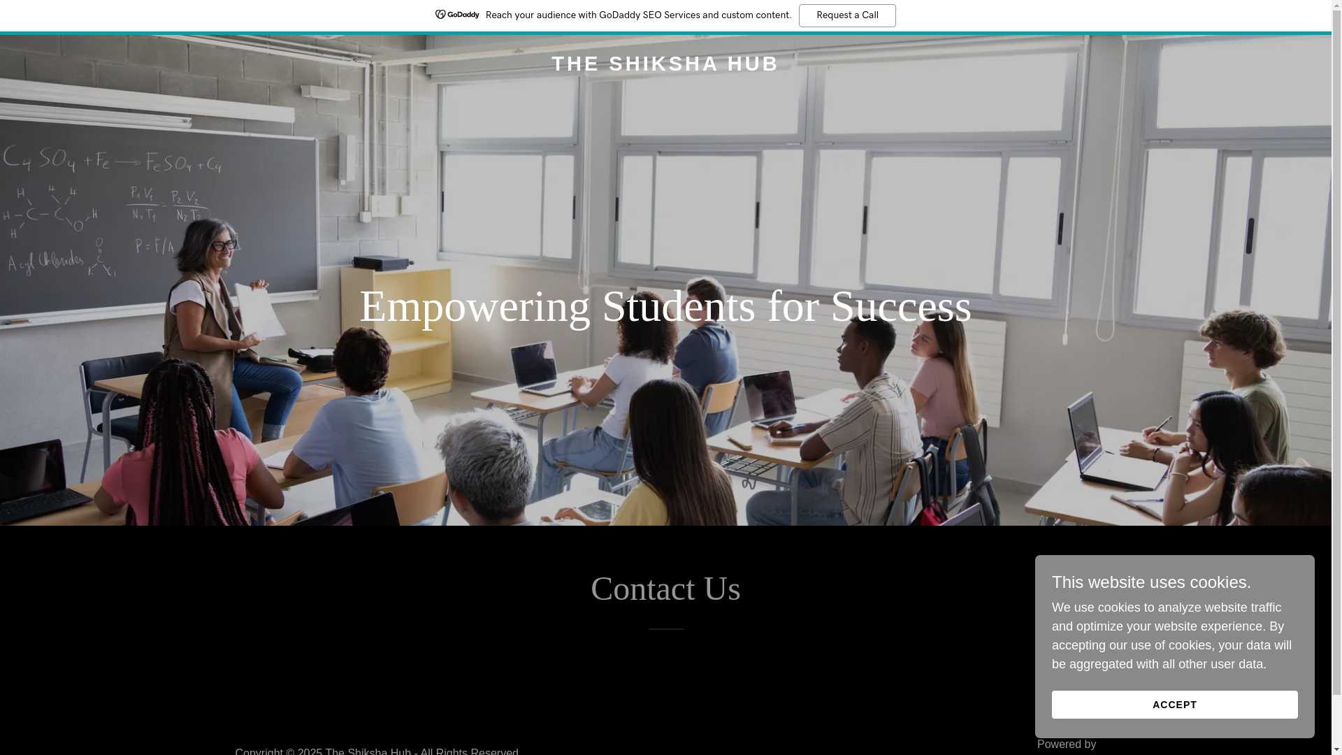 website screenshot of https://theshikshahub.in/