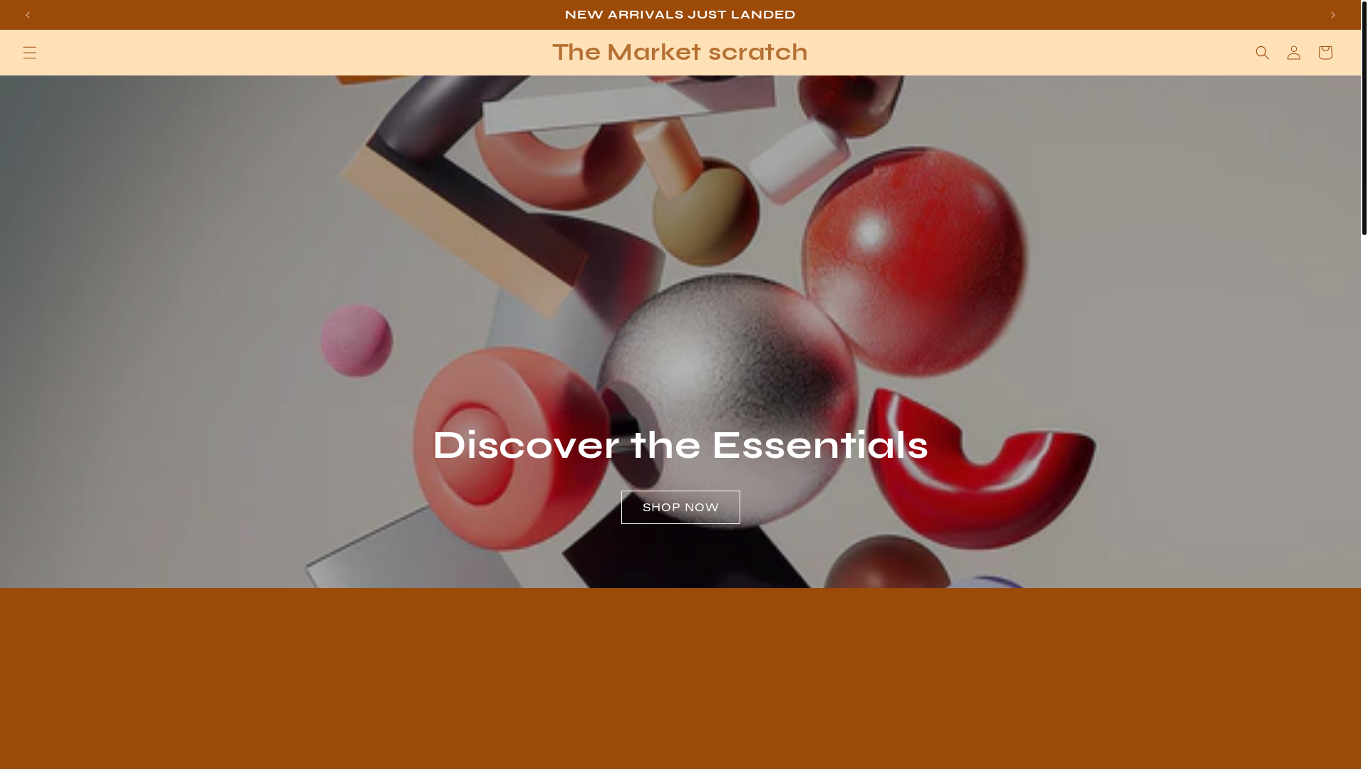 website screenshot of https://themarketscratch.com/