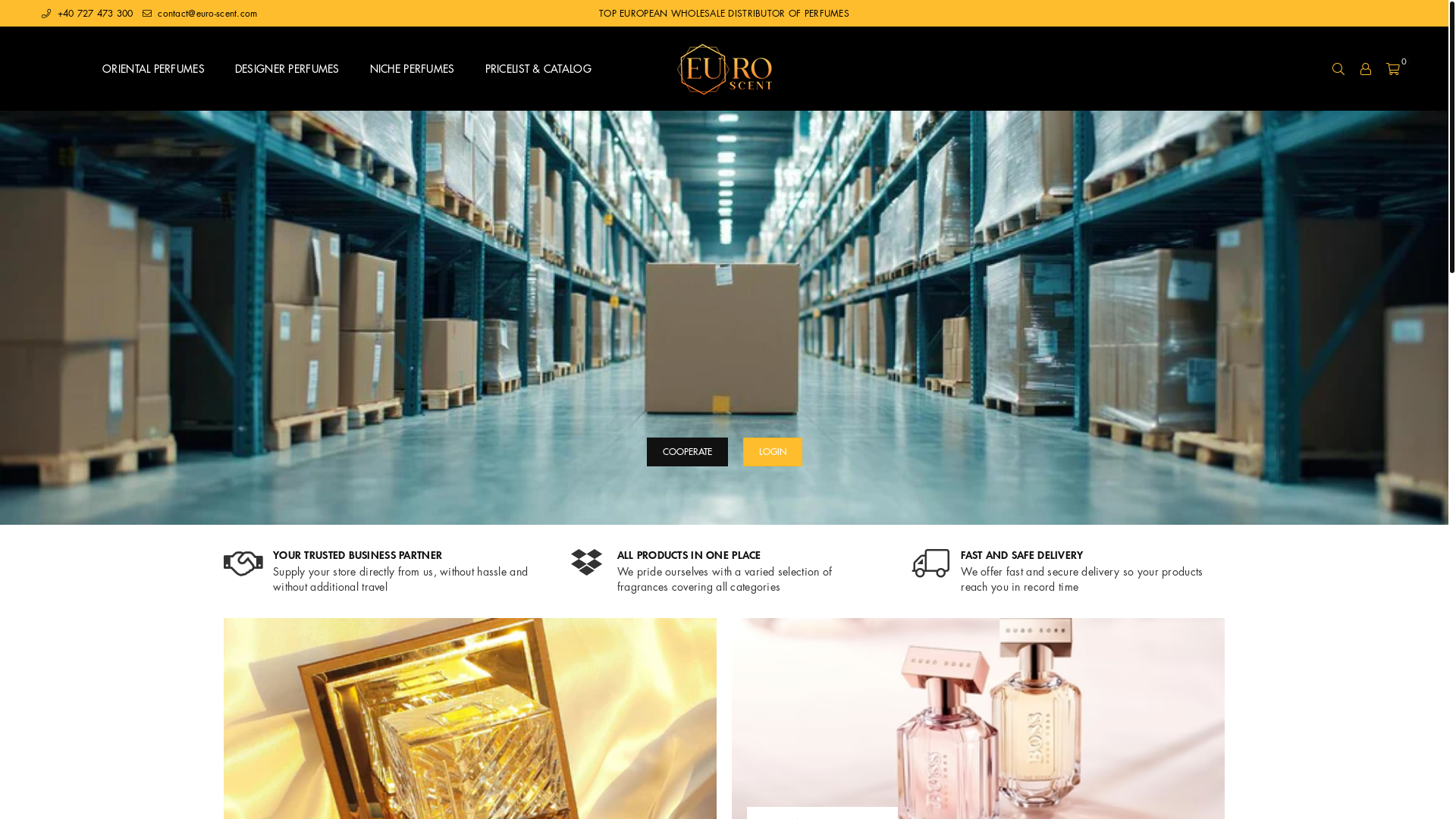 website screenshot of https://euro-scent.ro/