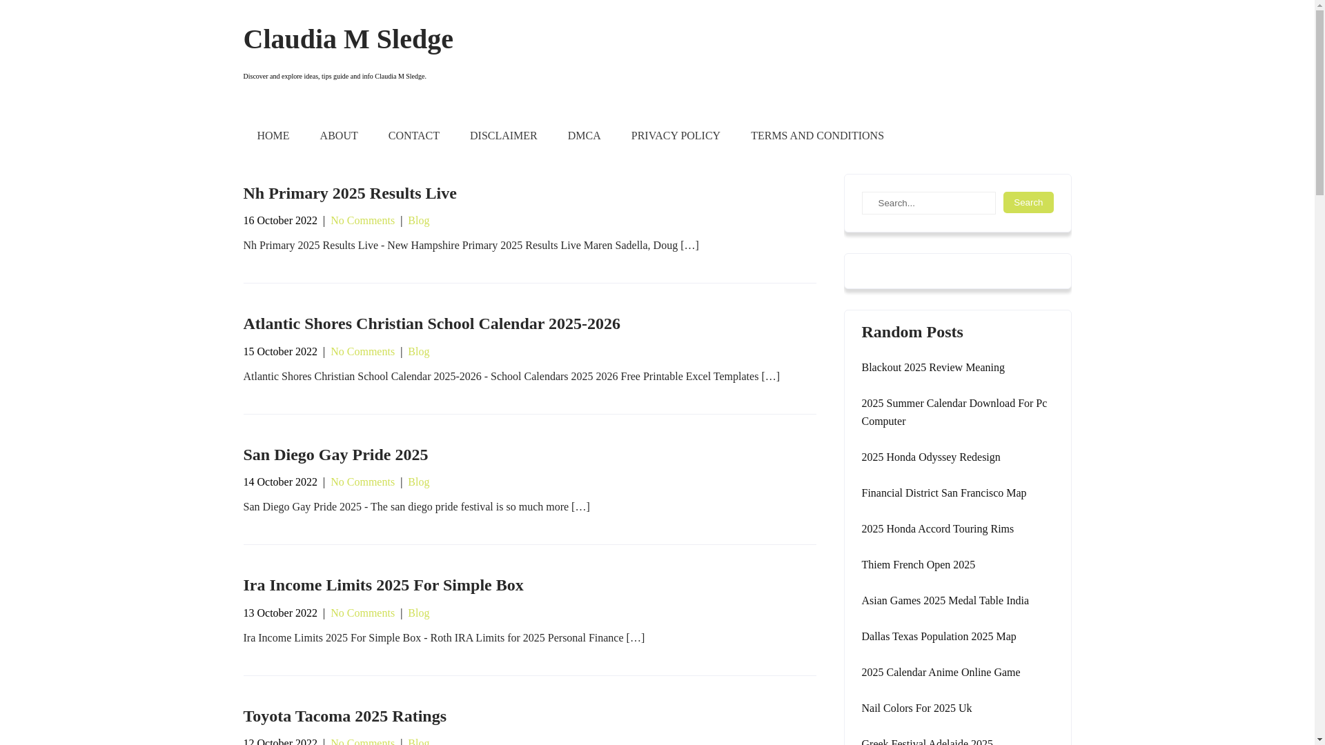 website screenshot of https://claudiamsledge.pages.dev/