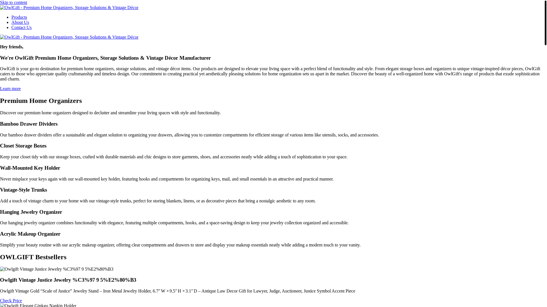 website screenshot of https://owlgift.pages.dev/