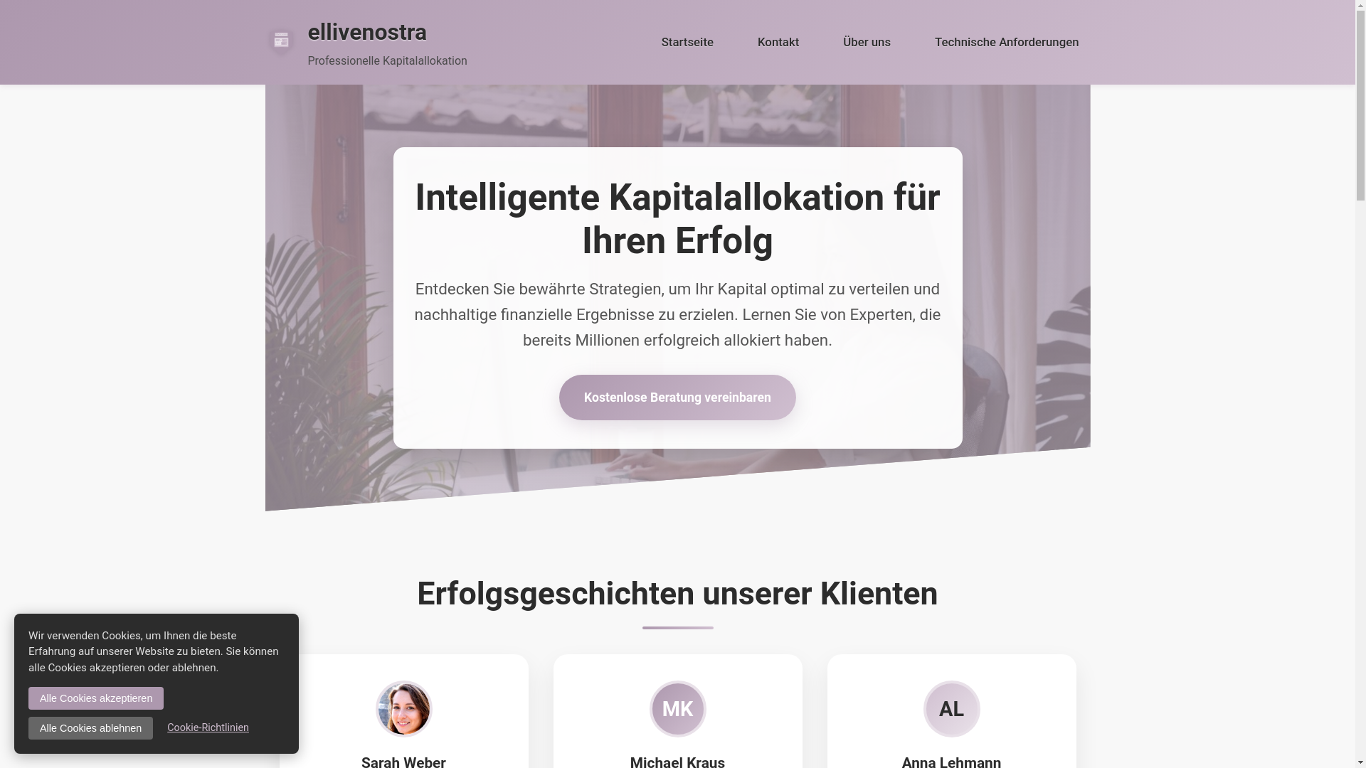 website screenshot of https://ellivenostra.sbs