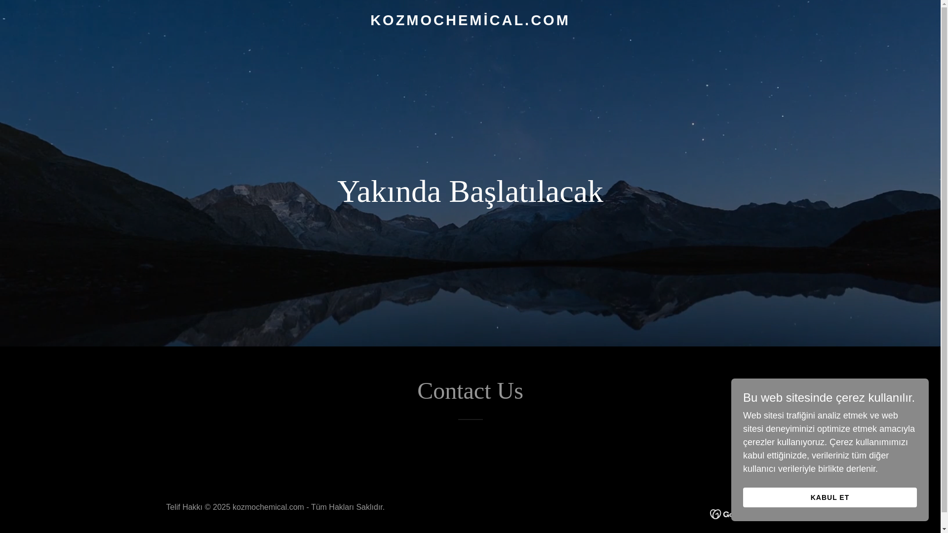website screenshot of https://kozmochemical.com/