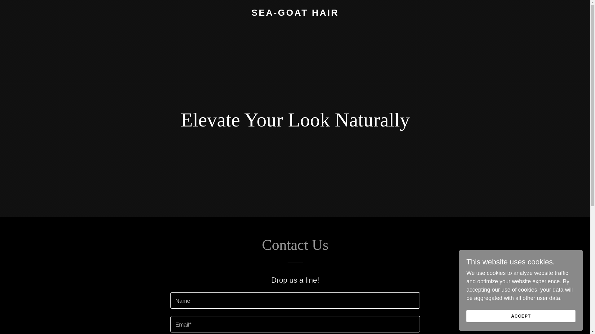 website screenshot of https://sea-goathair.com/