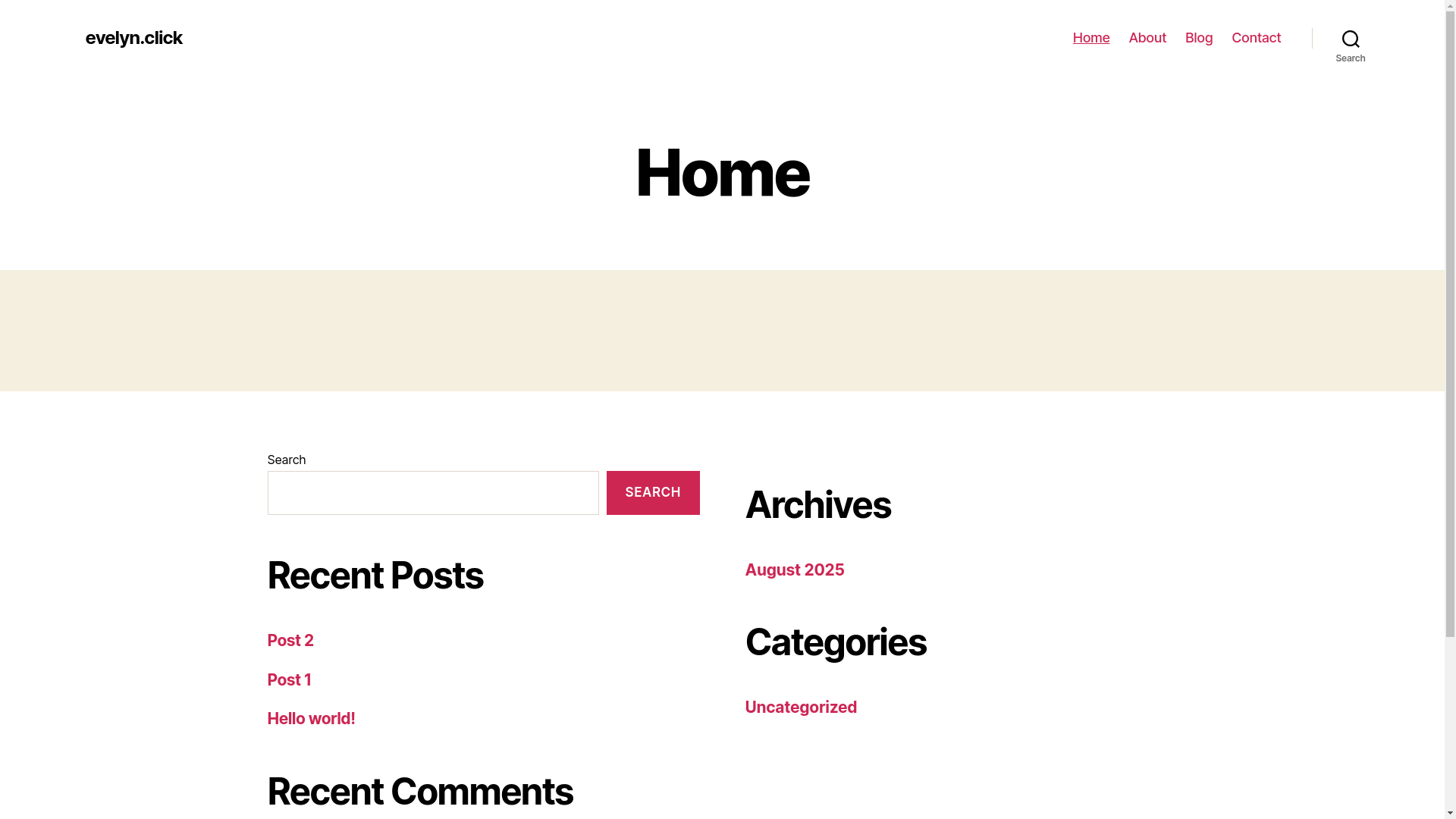 website screenshot of https://evelyn.click/